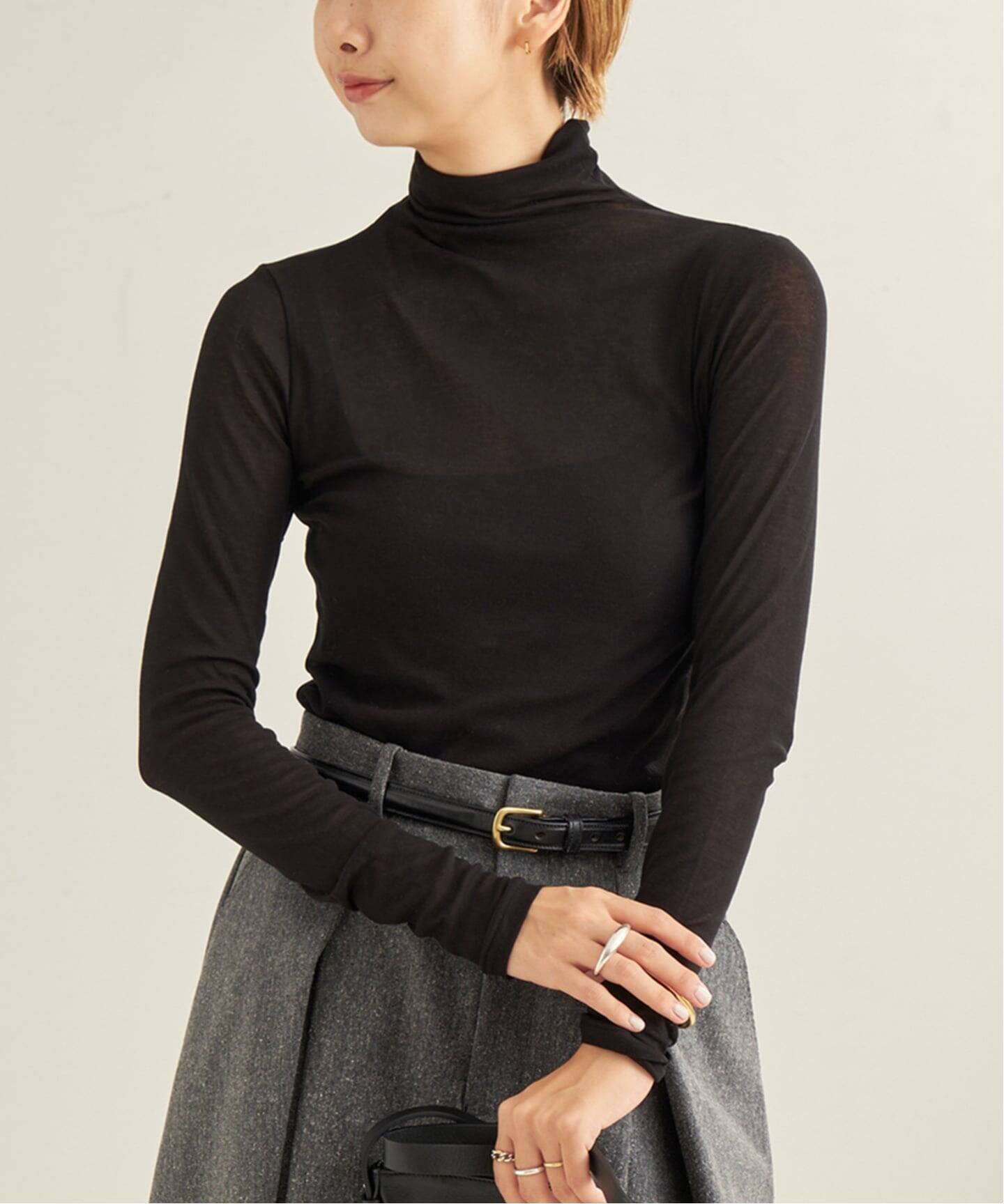 【新品未使用タグ付き】Plage Rib Sheer タートル 追加予約》Rib Sheer タートル（Tシャツ／カットソー）｜Plage
