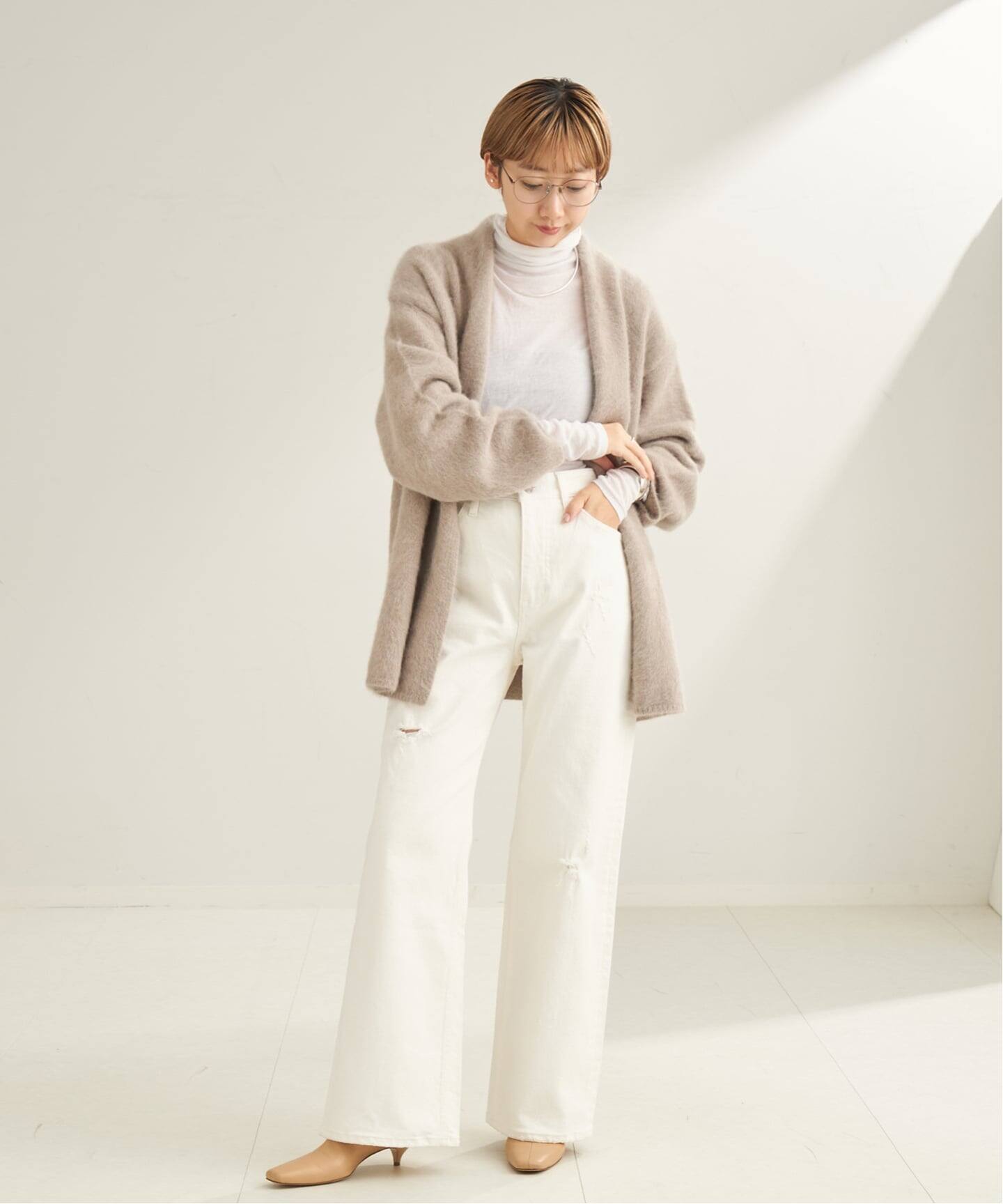 追加予約》Rib Sheer タートル（Tシャツ／カットソー）｜Plage