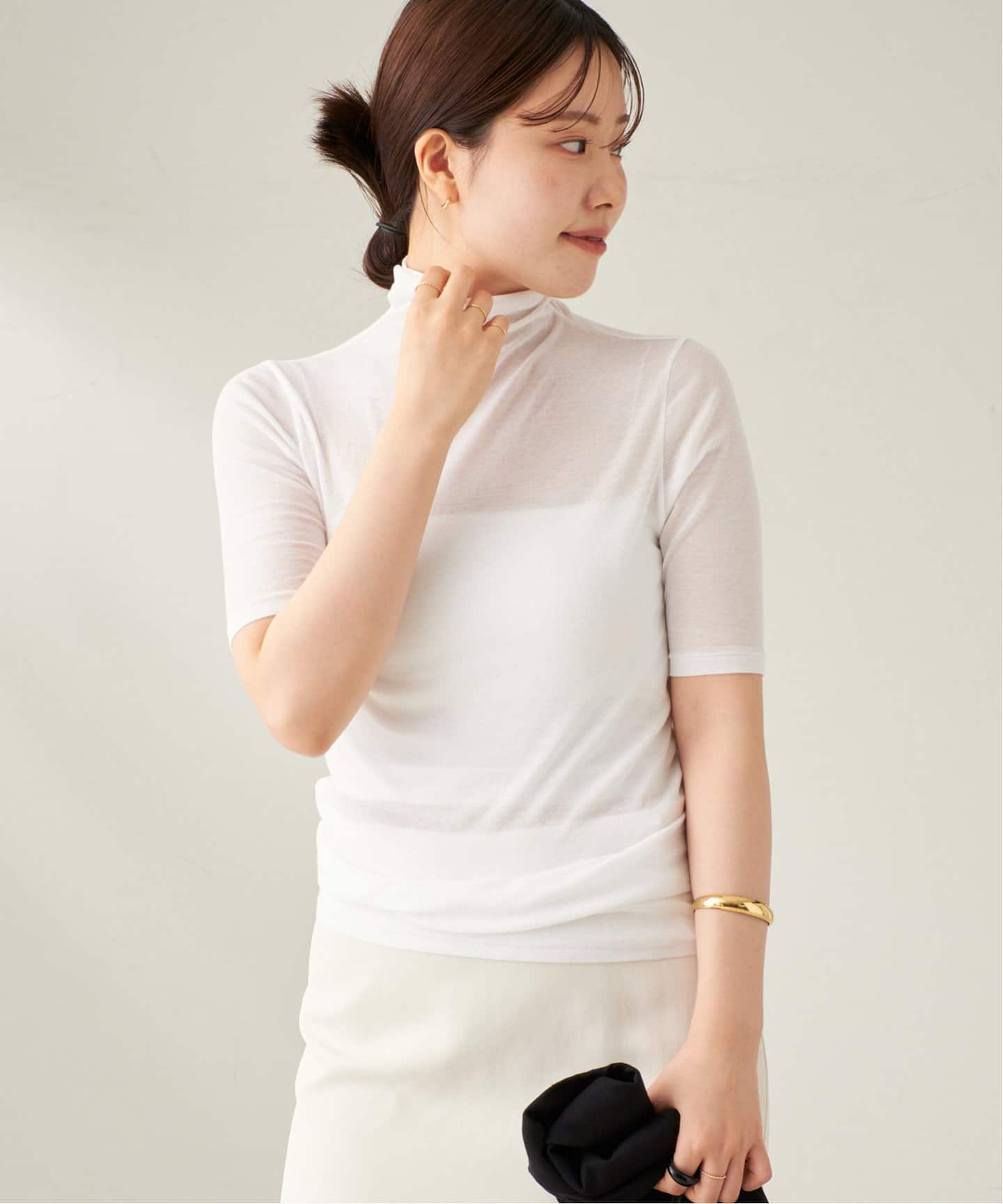 【一回着用】Plage Silk Mix Taffeta T ブラウス ホワイト りんむー様専用 Plage silk mix taffeta Tブラウス