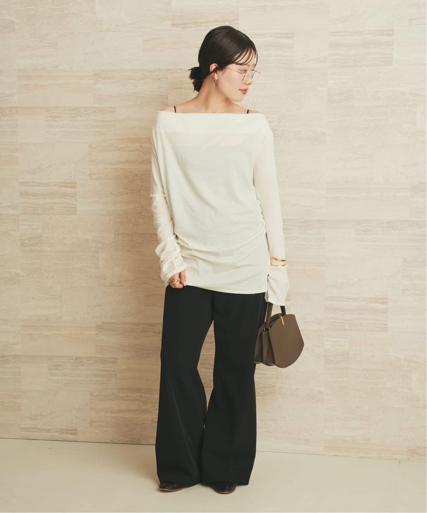Wool drape longTシャツ（Tシャツ／カットソー）｜Plage（プラージュ