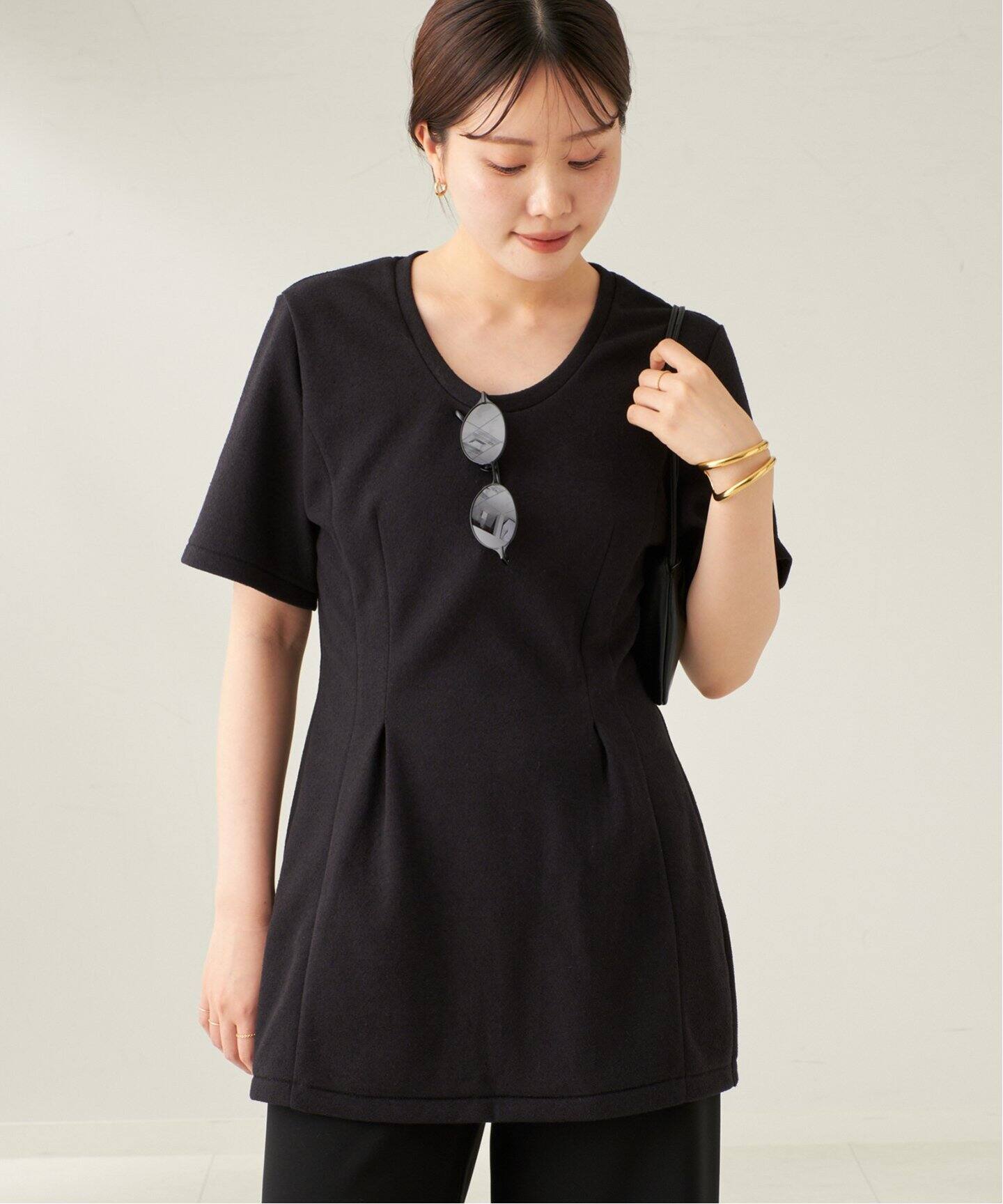 フォルム チュニックTシャツ（Tシャツ／カットソー）｜Plage