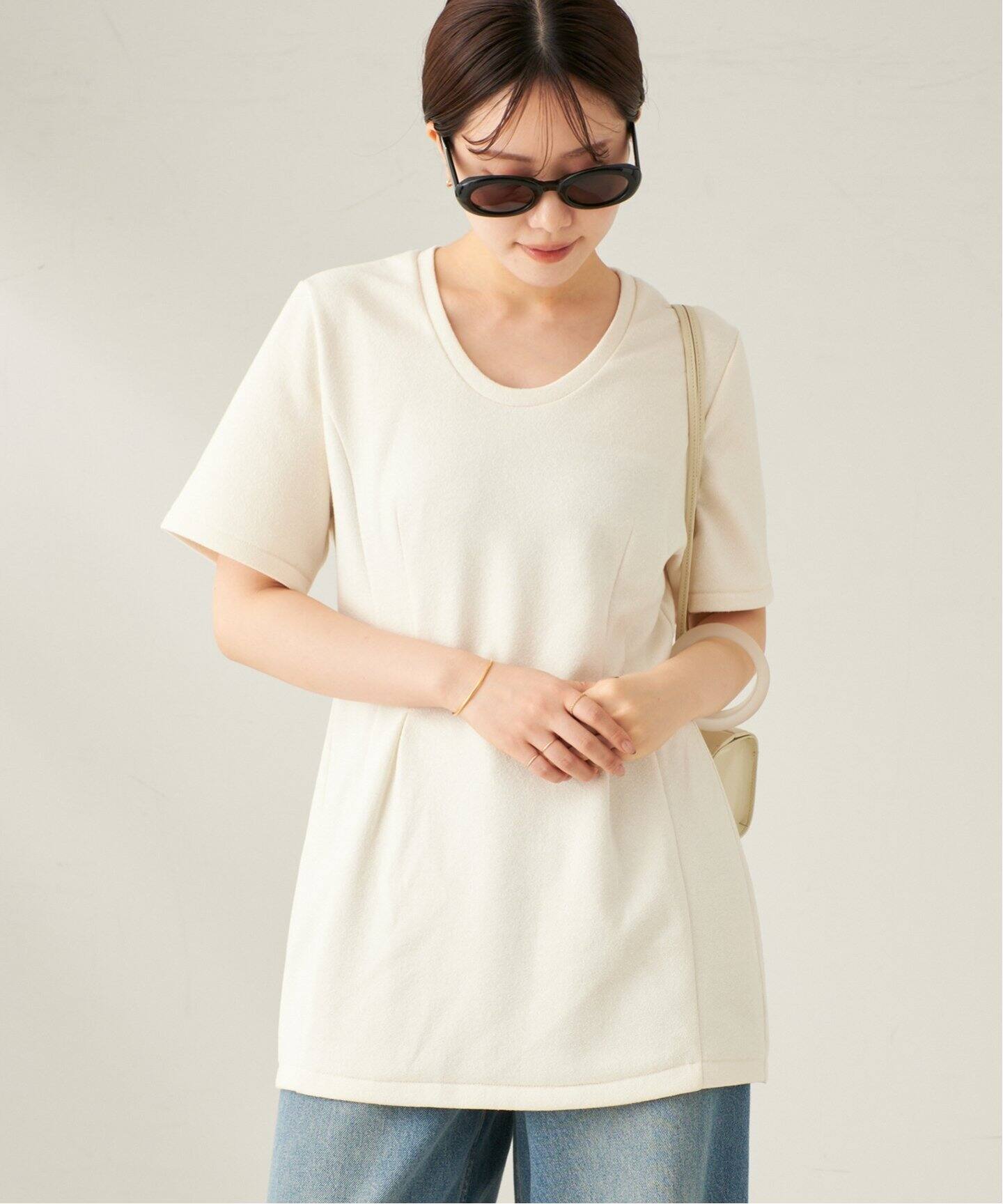 フォルム チュニックTシャツ（Tシャツ／カットソー）｜Plage 