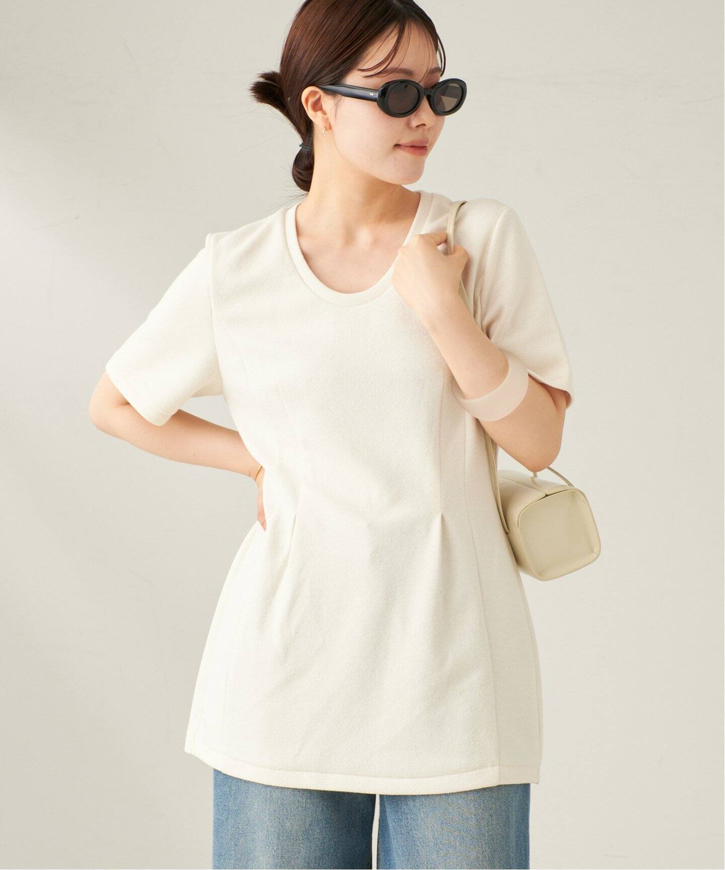 フォルム チュニックTシャツ（Tシャツ／カットソー）｜Plage 