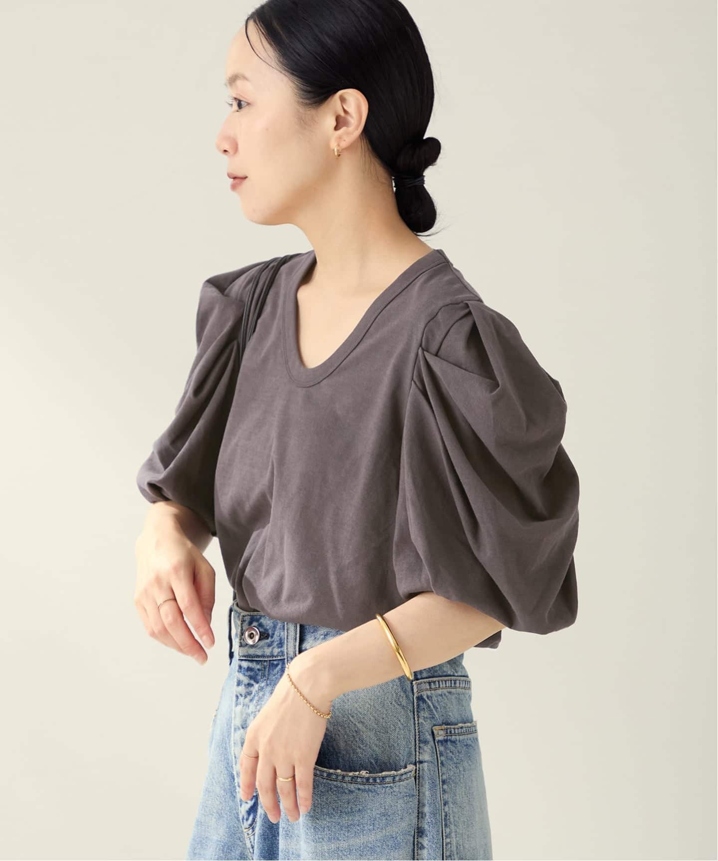 新品　Plage R’IAM SETIN Tシャツ　ホワイト plage（プラージュ）の「RIAM セットインTシャツ（Tシャツ