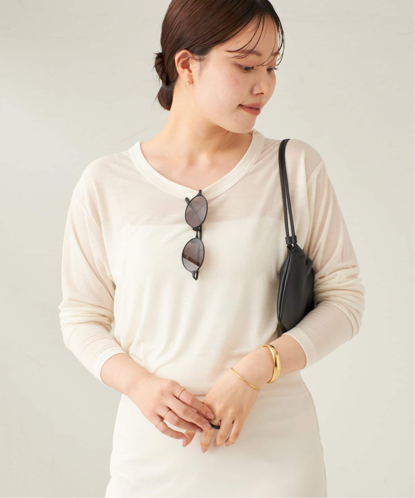 Plage - R’IAM FEMININE LONG Tシャツ plage（プラージュ）の「【R'IAM】FEMININE LONG Tシャツ2◇（T