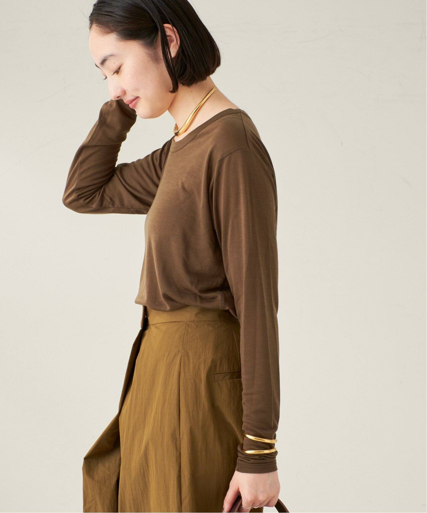 なおしん　Plage R’IAM レーヨンスウェットロンT R'IAM レーヨンスウェットロンT（Tシャツ／カットソー）｜Plage