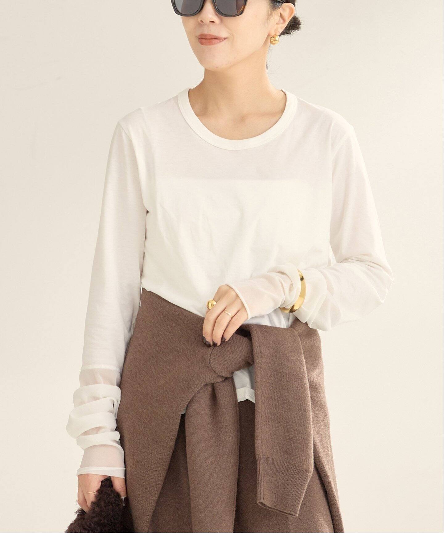 WEB限定追加》R'IAM Sheer Cuff プルオーバー（Tシャツ