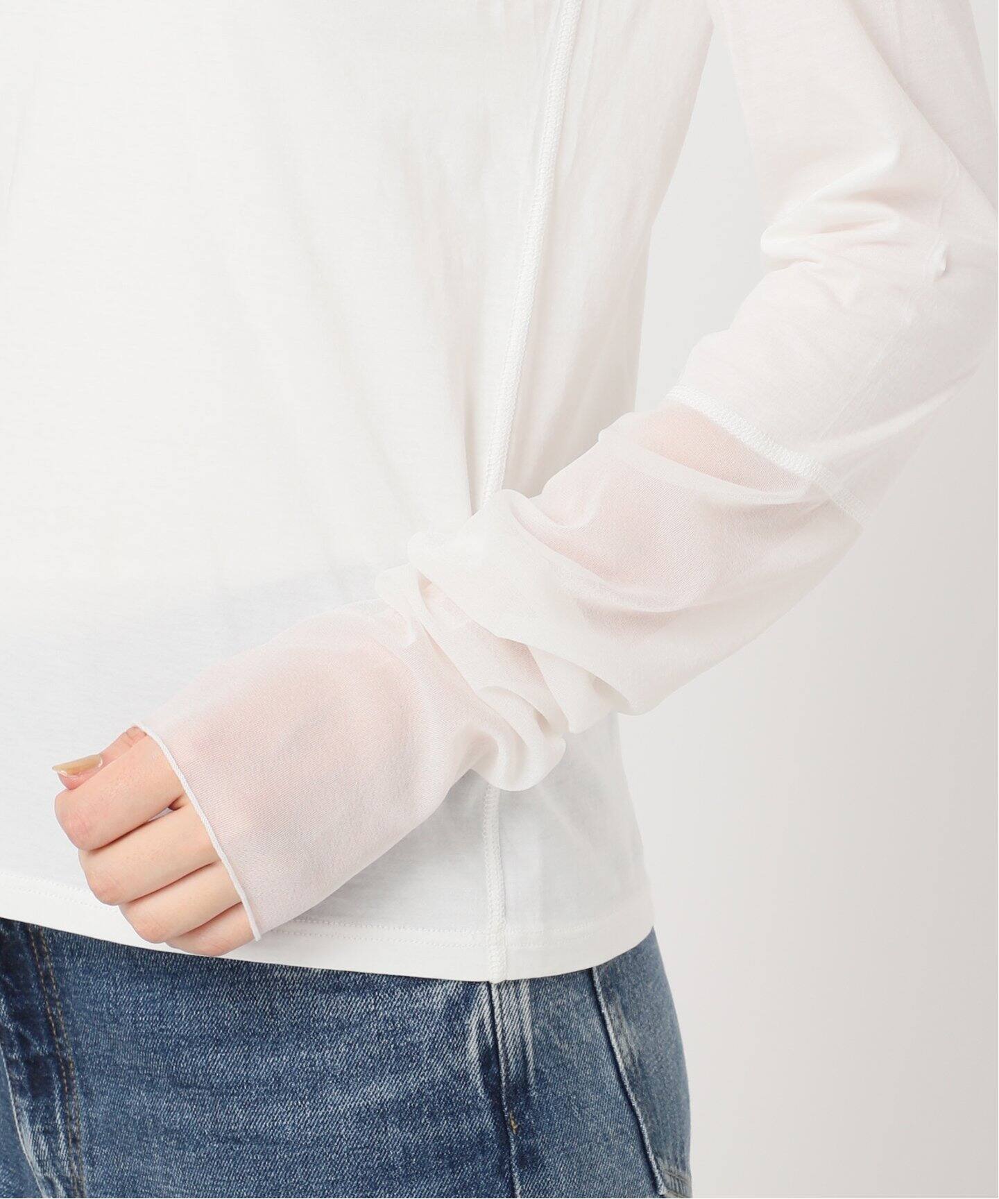 WEB限定追加》R'IAM Sheer Cuff プルオーバー（Tシャツ