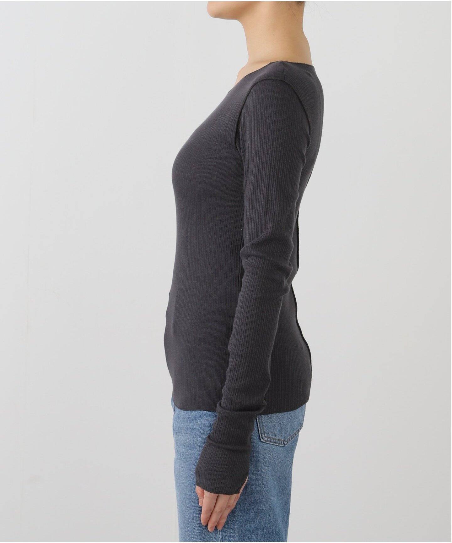 plage プラージュ　24SS リネン ミックス　プルオーバー　ボートネック プラージュ Plage linen mix loose プルオーバー （ベージュ