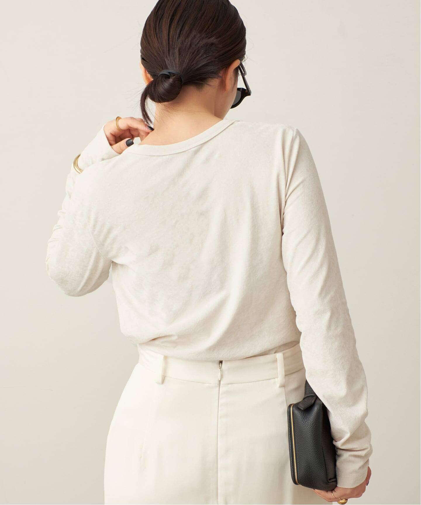 Plage velour Tシャツ　ナチュラル velour Tシャツ（Tシャツ／カットソー）｜Plage（プラージュ）の