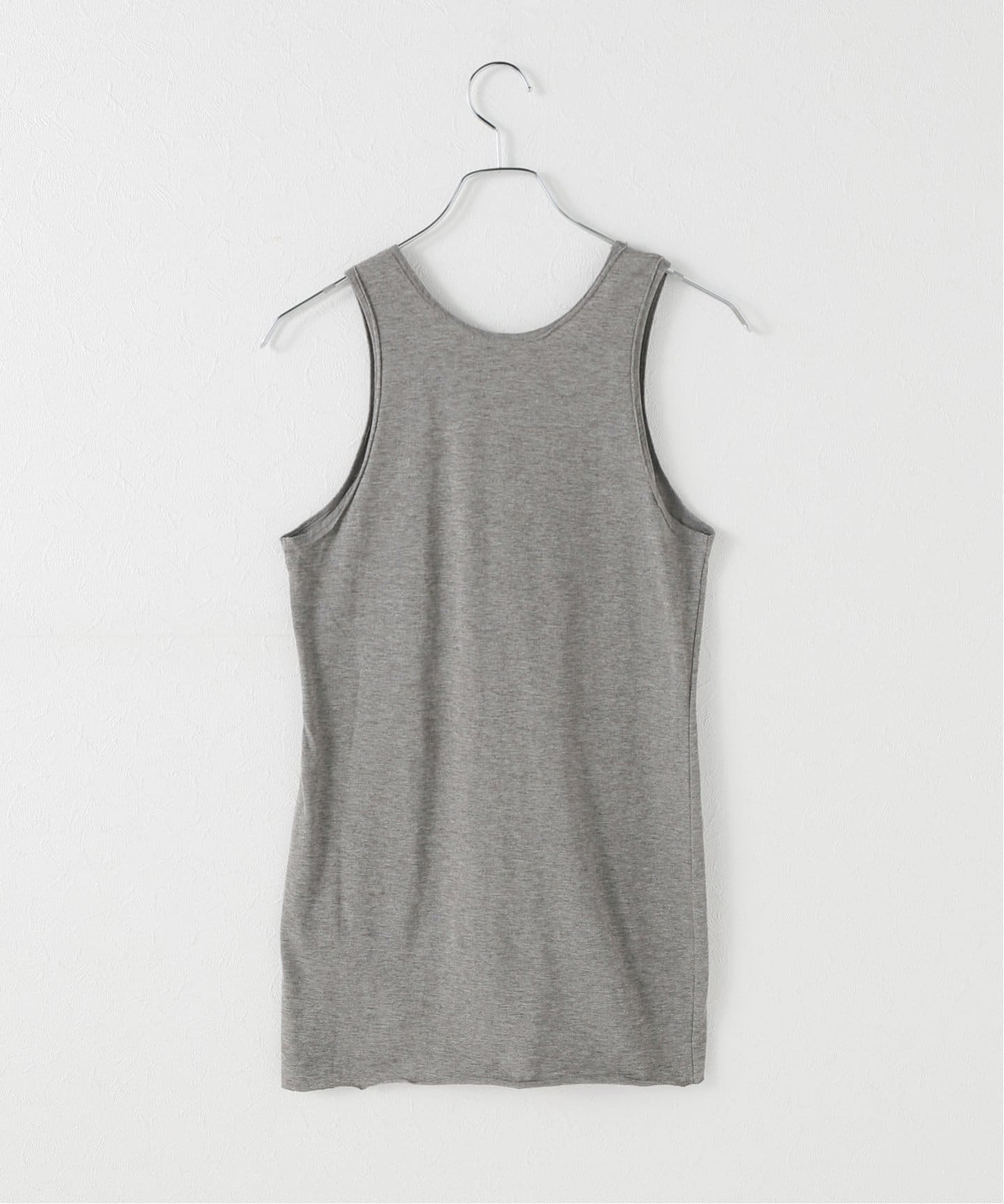 新品タグ付Plage Cotton Linen Sheer タンクトップ　グレー セール】《追加》Cotton Linen Sheer タンクトップ(505703730
