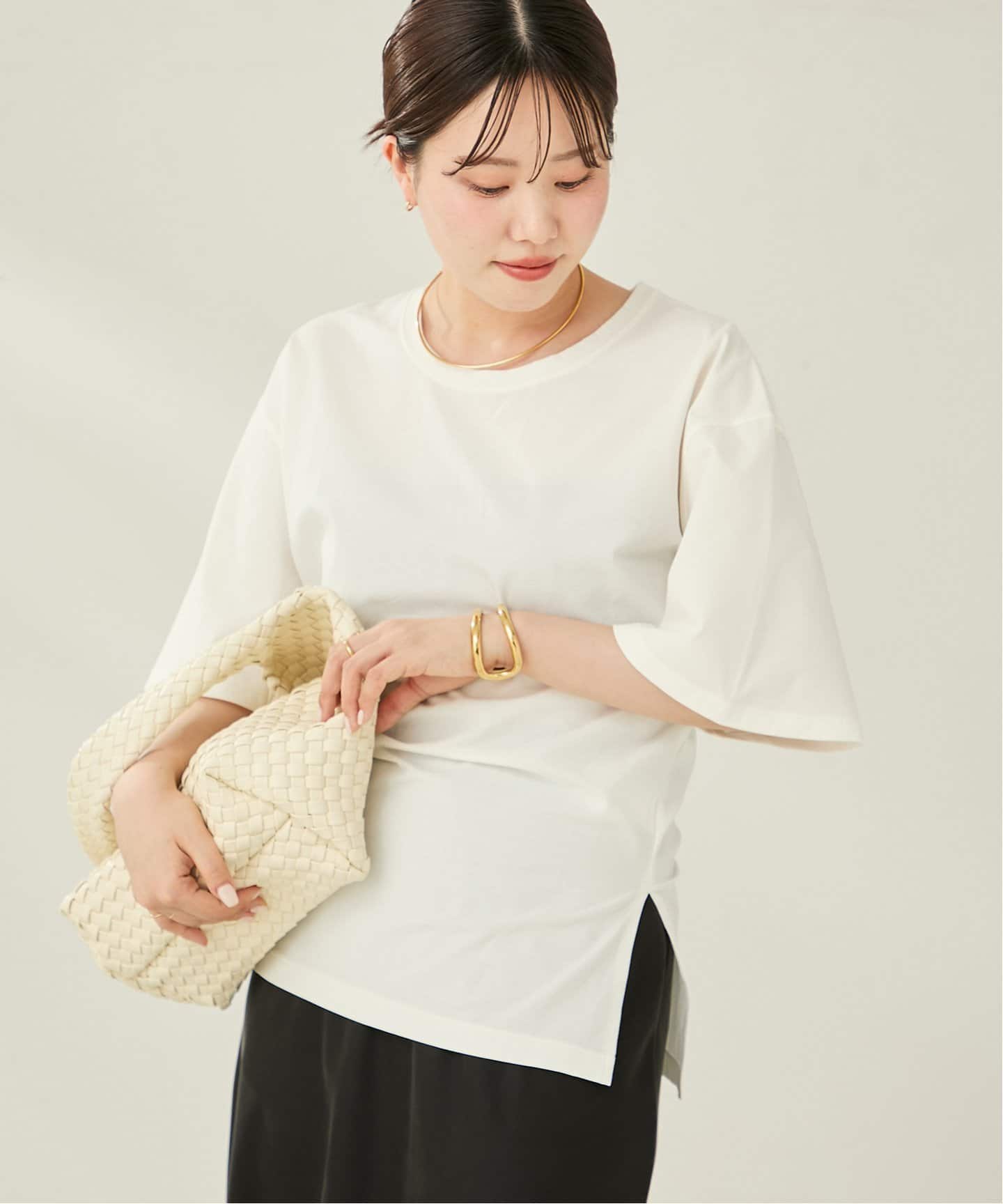 SIDE SLIT NUANCE Tシャツ（Tシャツ／カットソー）｜Plage
