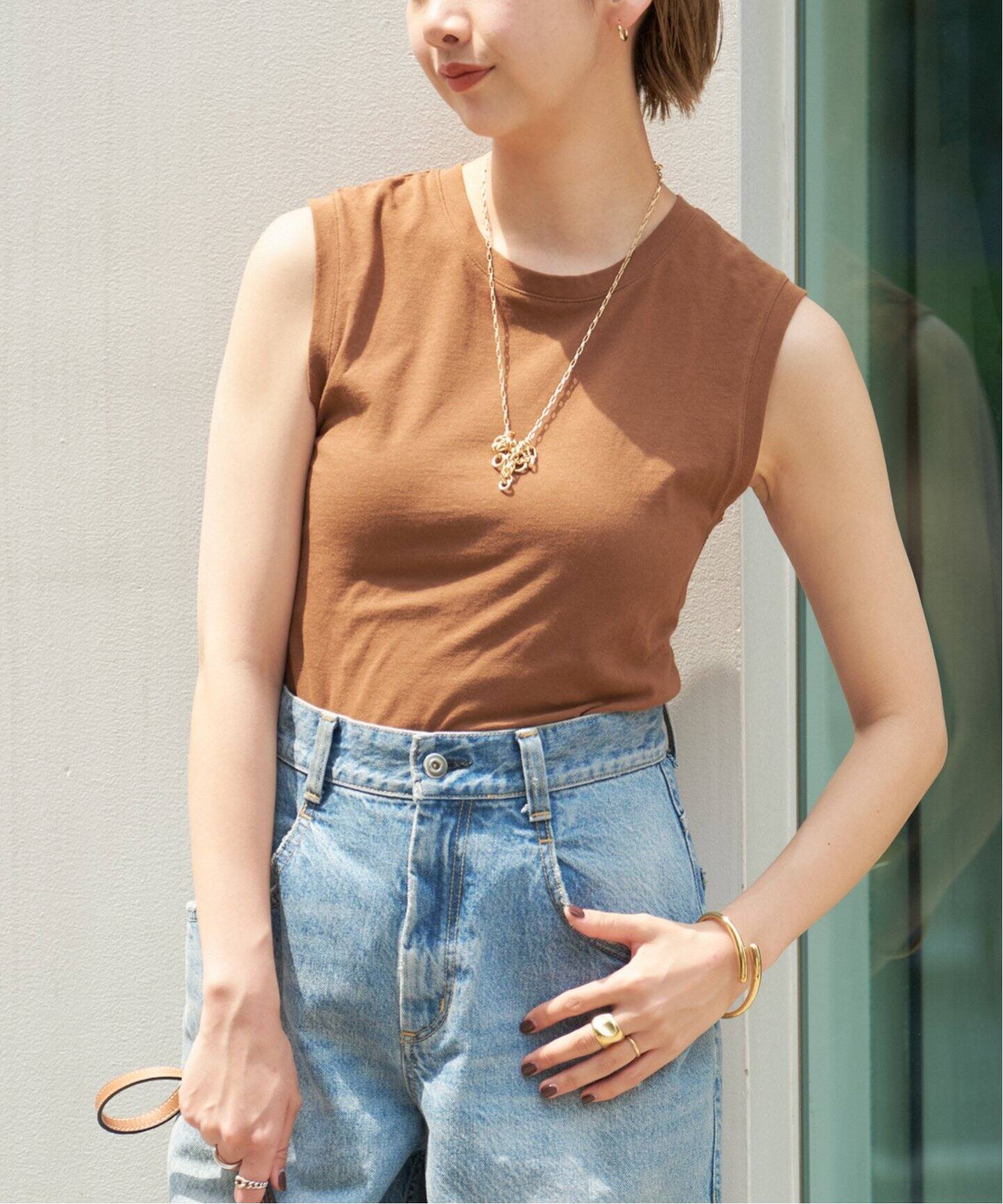 Plage - プラージュ  ハイツイストタンク HIGH TWIST COTTON タンク（Tシャツ／カットソー）｜Plage