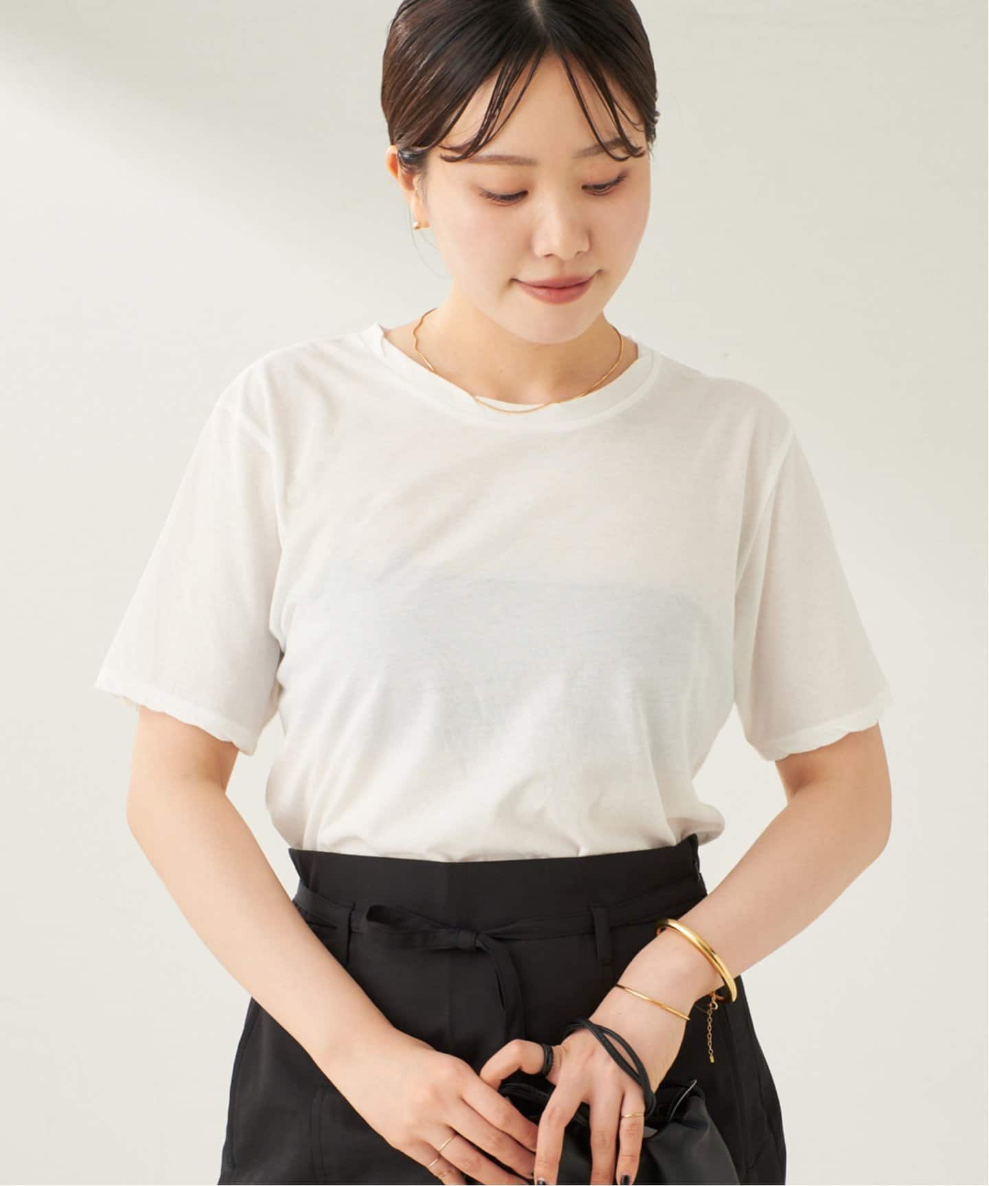 plage プラージュ　effortless shirt シロ　2024SS Plage（プラージュ）Tシャツ・カットソー 白 サイズ:-(S位