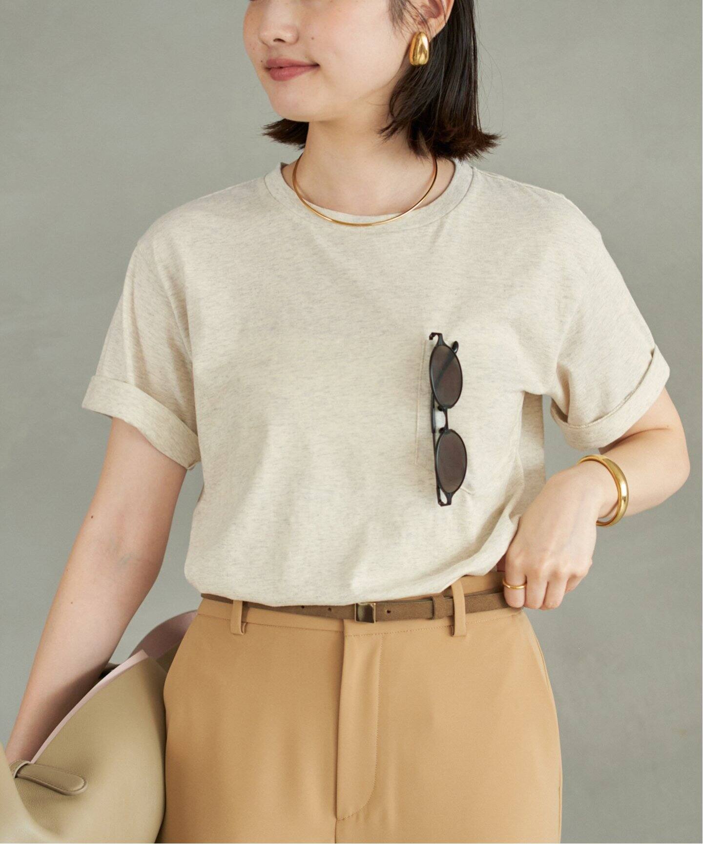 Plage - Plage  BACK LOGO Tシャツ セール】cut off logo Tシャツ（Tシャツ/カットソー）｜Plage