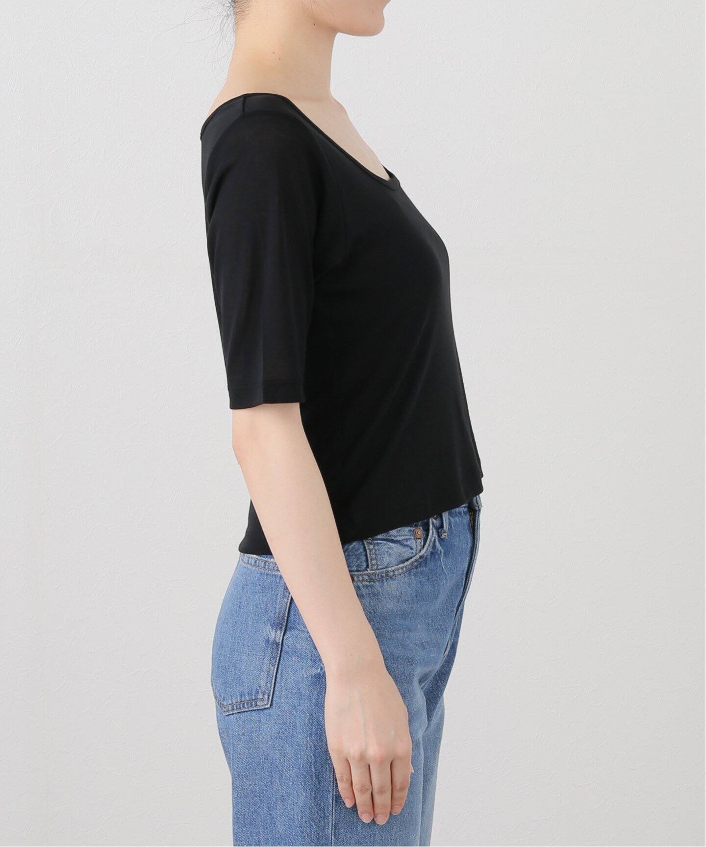 【美品】〈Plage〉カットソー OPEN-NECK LS Tシャツ（Tシャツ／カットソー）｜Plage