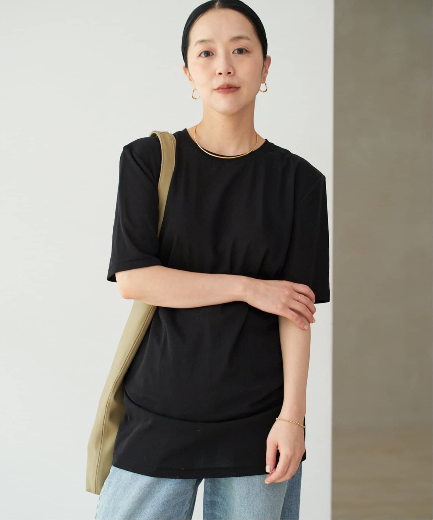 SQUARE SHOULDER H/S Tシャツ（Tシャツ／カットソー）｜Plage