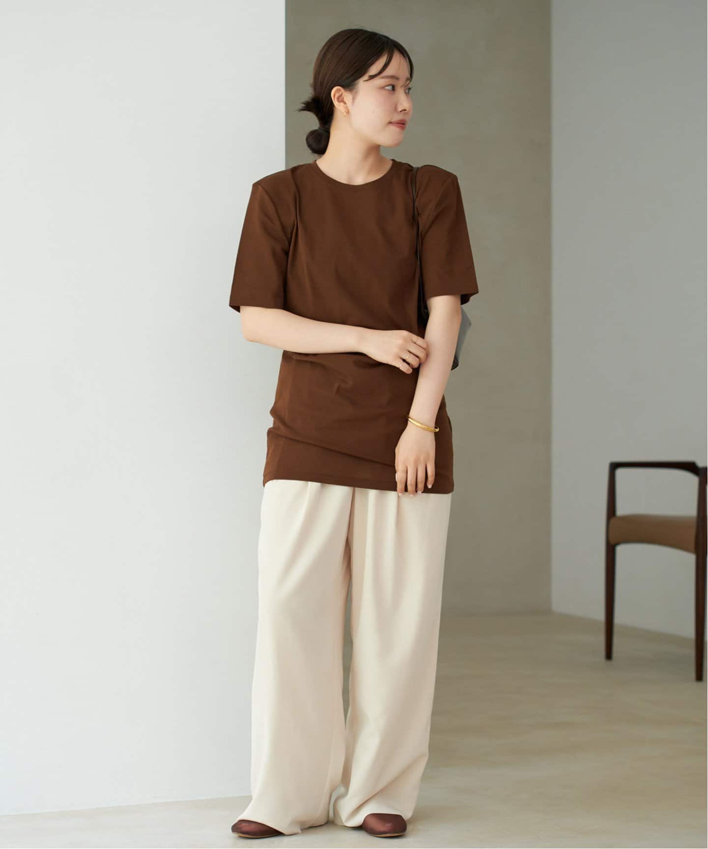 プラージュ SQUARE SHOULDER Tシャツ SQUARE SHOULDER H/S Tシャツ（Tシャツ／カットソー）｜Plage