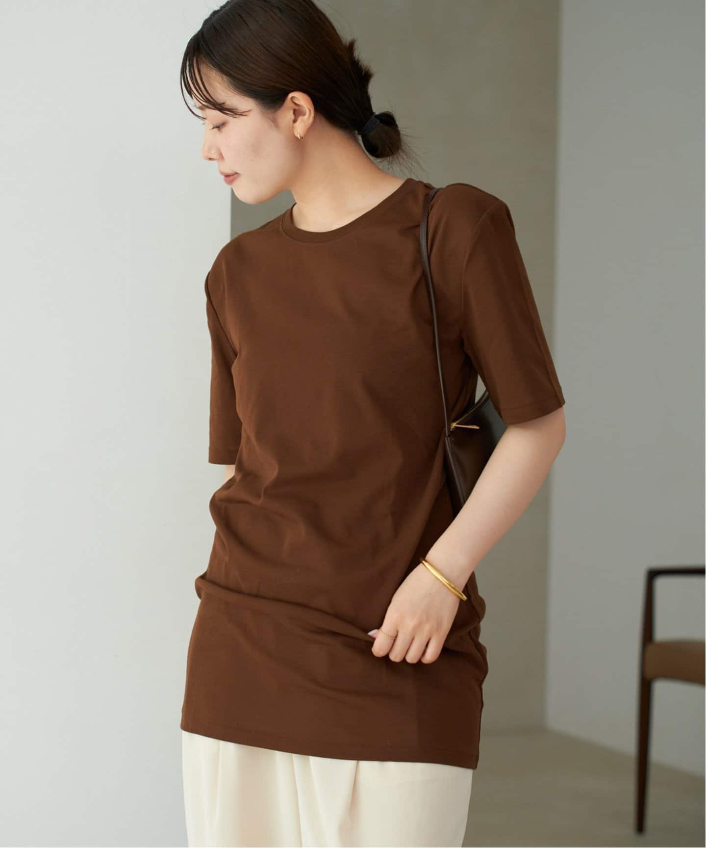 SQUARE SHOULDER H/S Tシャツ（Tシャツ／カットソー）｜Plage