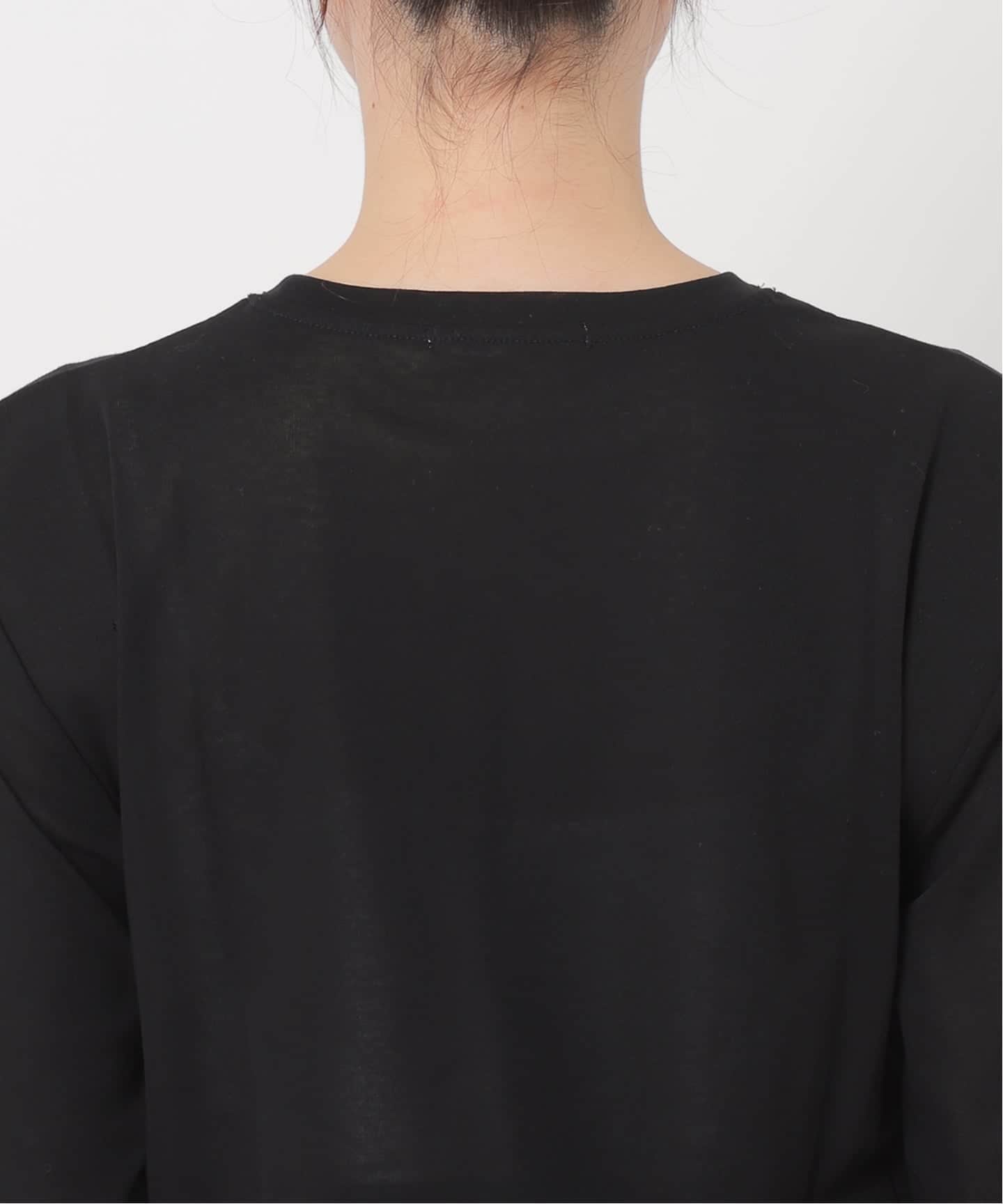 plage SQUARE SHOULDER Tシャツ カラー ブラック 追加予約》SQUARE SHOULDER Tシャツ（Tシャツ／カットソー