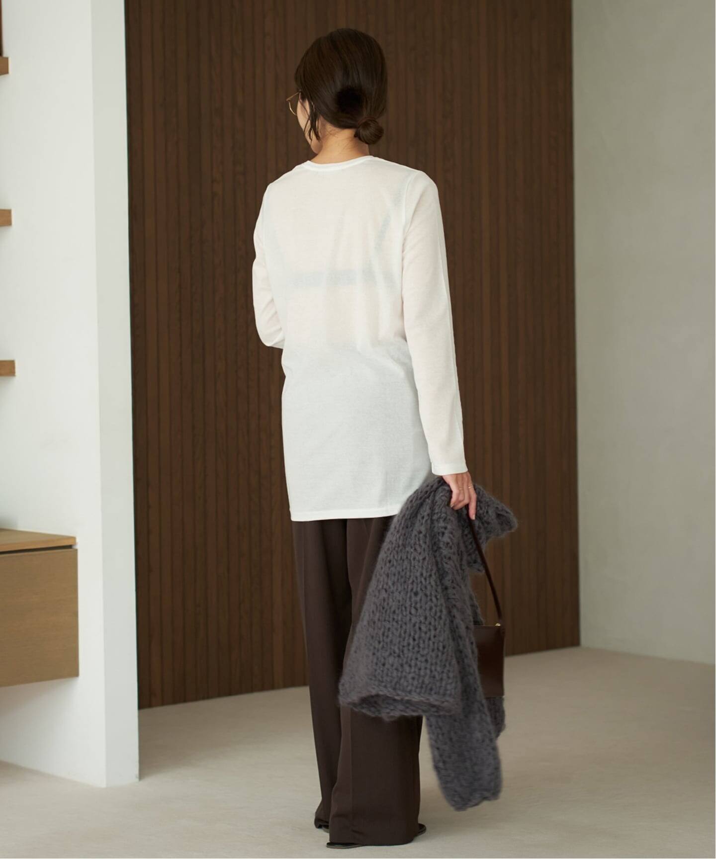 LIGHT SHEER LONG Tシャツ　Plage プラージュ　ロンT LIGHT SHEER LONG Tシャツ（Tシャツ/カットソー）｜Plage