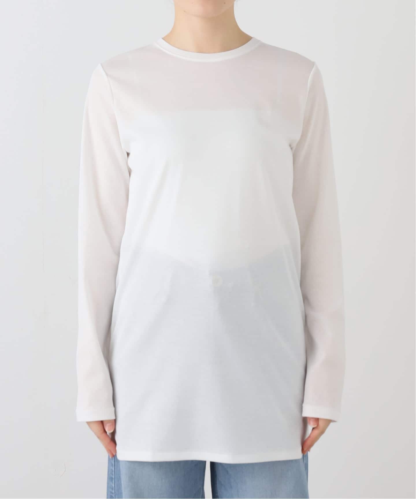 LIGHT SHEER LONG Tシャツ　Plage プラージュ　ロンT LIGHT SHEER LONG Tシャツ（Tシャツ／カットソー）｜Plage