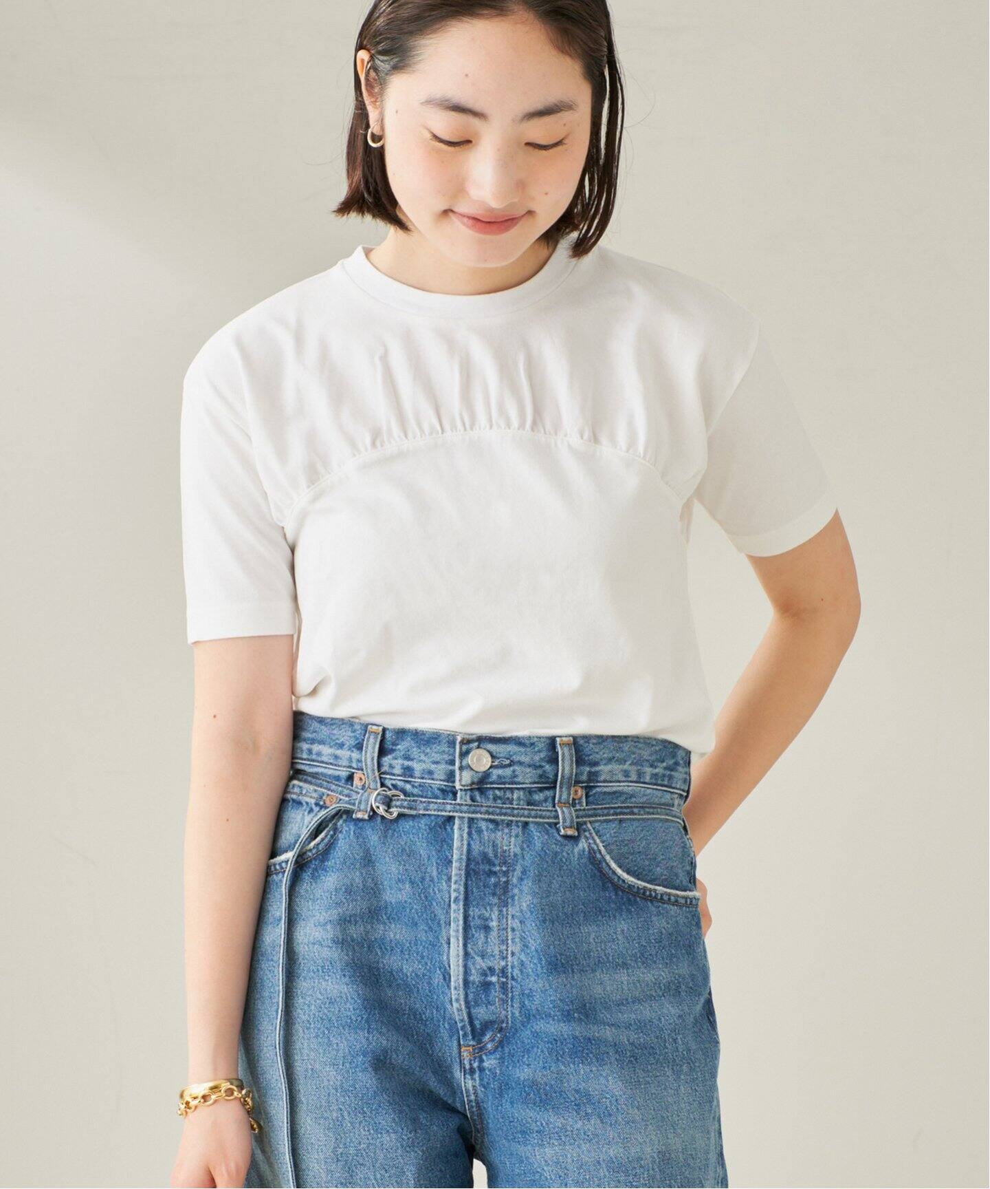 未使用☆スウェッT ☆Plage プラージュ ワシテンジクギャザーT（Tシャツ／カットソー）｜Plage