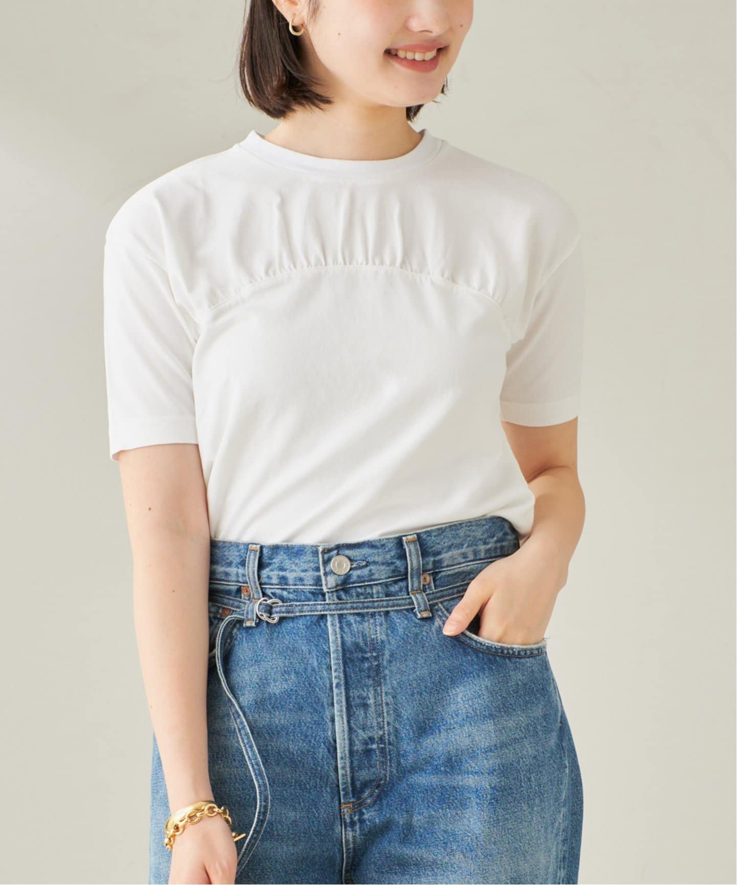 Plage - プラージュTシャツ 中古・古着通販】Plage (プラージュ) SQUARE SHOULDER Tシャツ