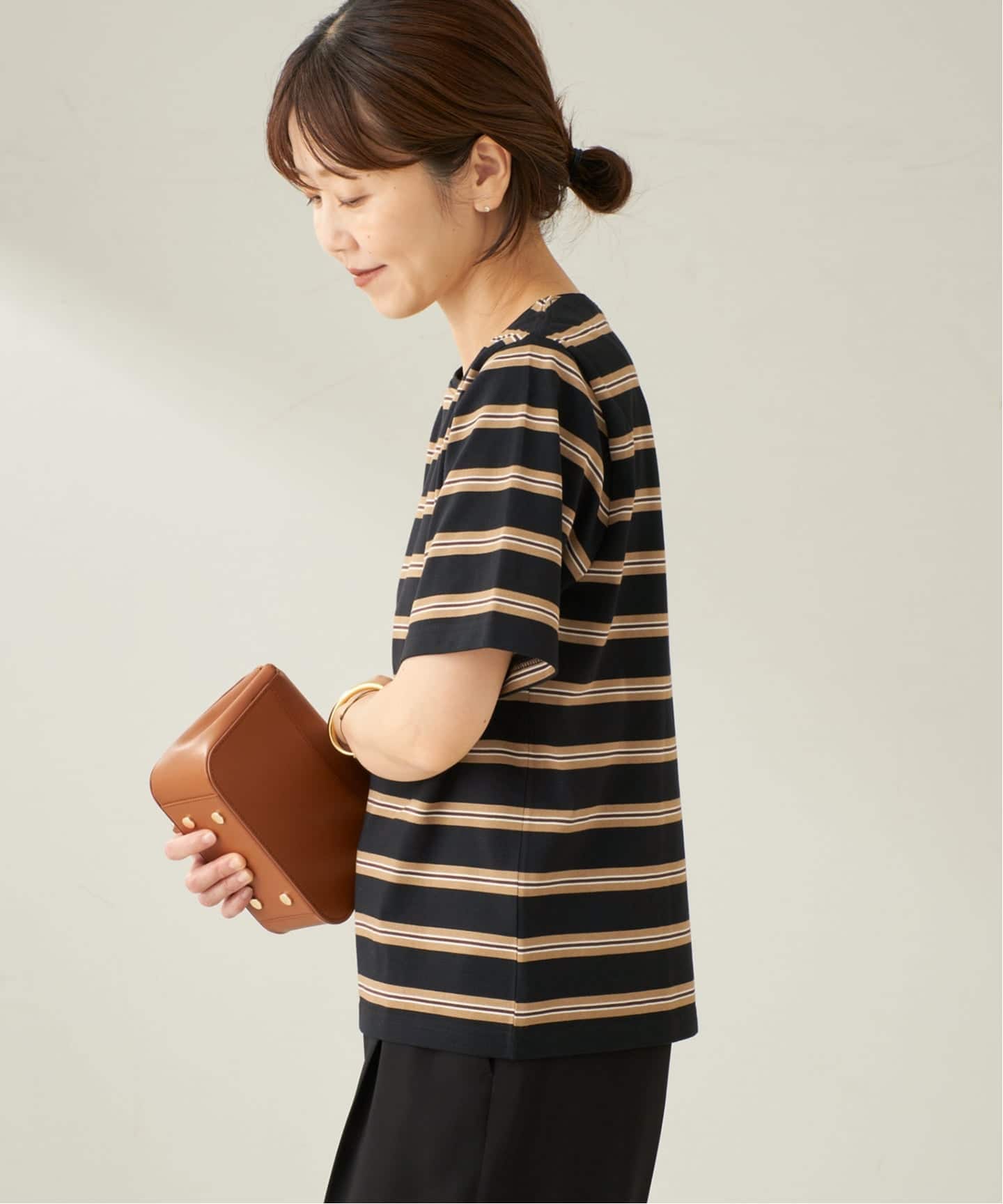 Plage - plage  シャツ　ボーダー マルチボーダーTシャツ（Tシャツ／カットソー）｜Plage
