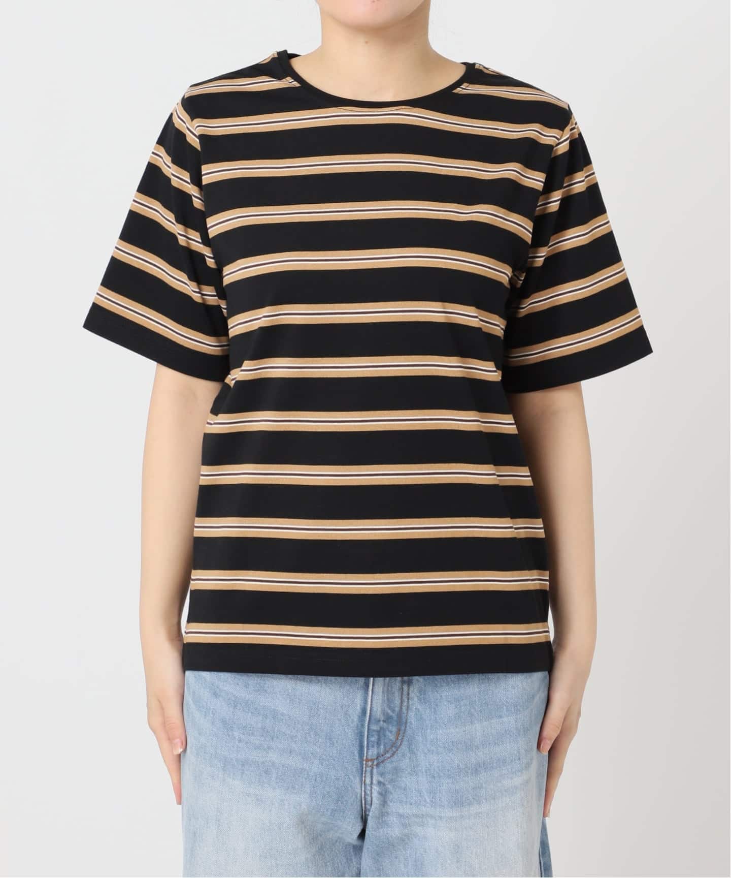 プラージュ Plage ボーダーバスクシャツ ボーダーニット 青×白 プラージュ Plage ボーダーバスクシャツ ボーダーニット 青×白