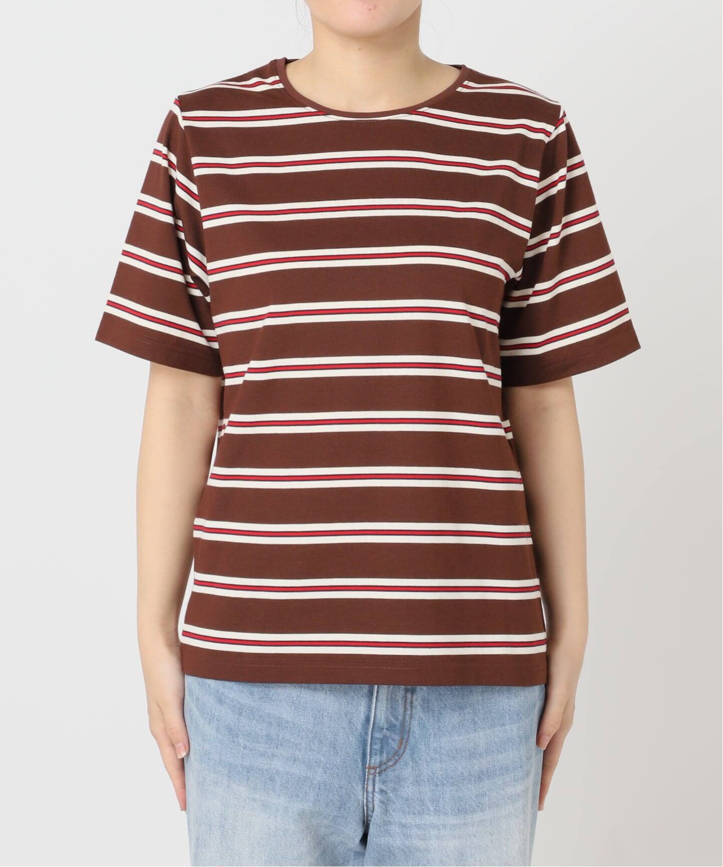 新品　Plage ボーダー　Tシャツ wide sleeve ボーダーTシャツ（Tシャツ／カットソー）｜Plage