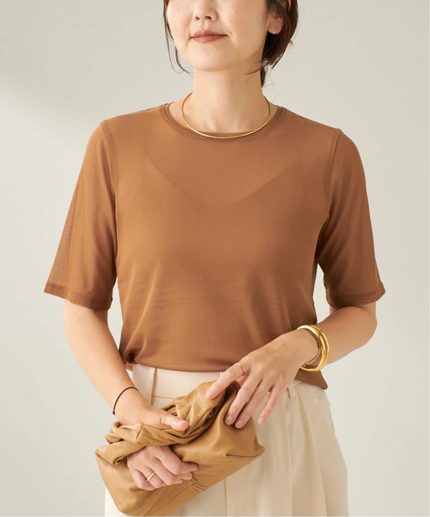 sheer mesh TEE（Tシャツ／カットソー）｜Plage（プラージュ）の