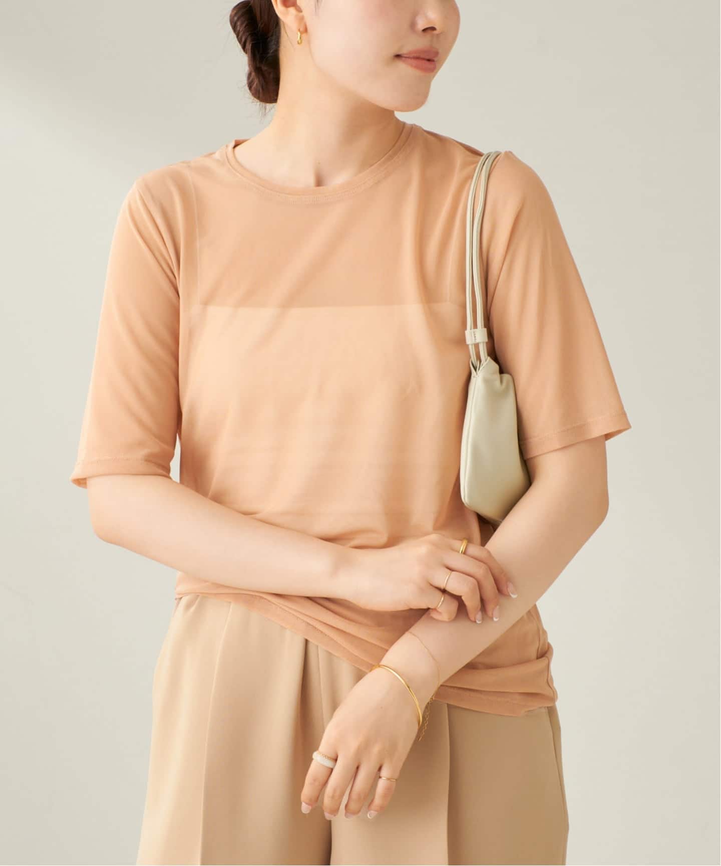 sheer mesh TEE（Tシャツ／カットソー）｜Plage（プラージュ）の