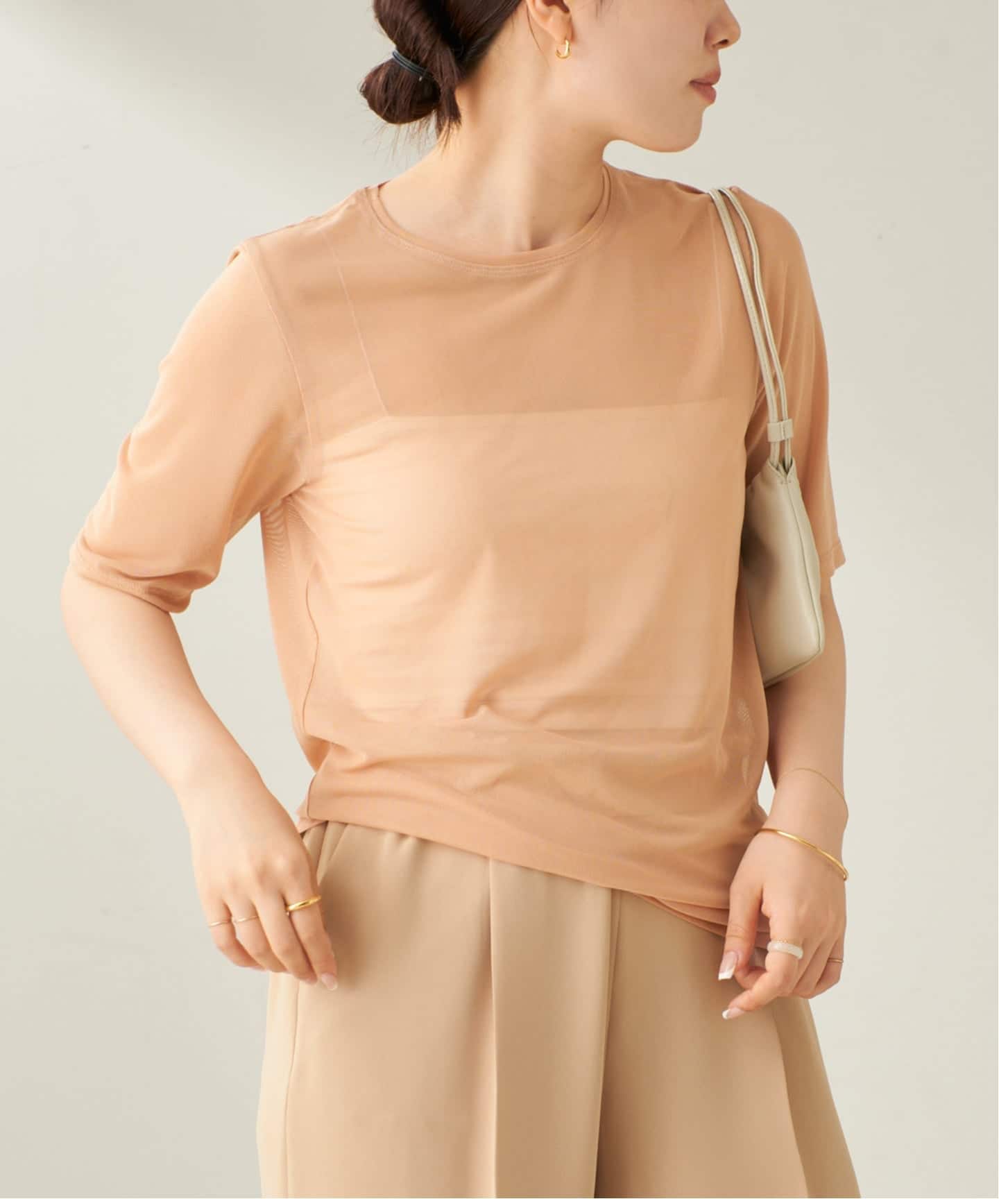 sheer mesh TEE（Tシャツ／カットソー）｜Plage（プラージュ）の