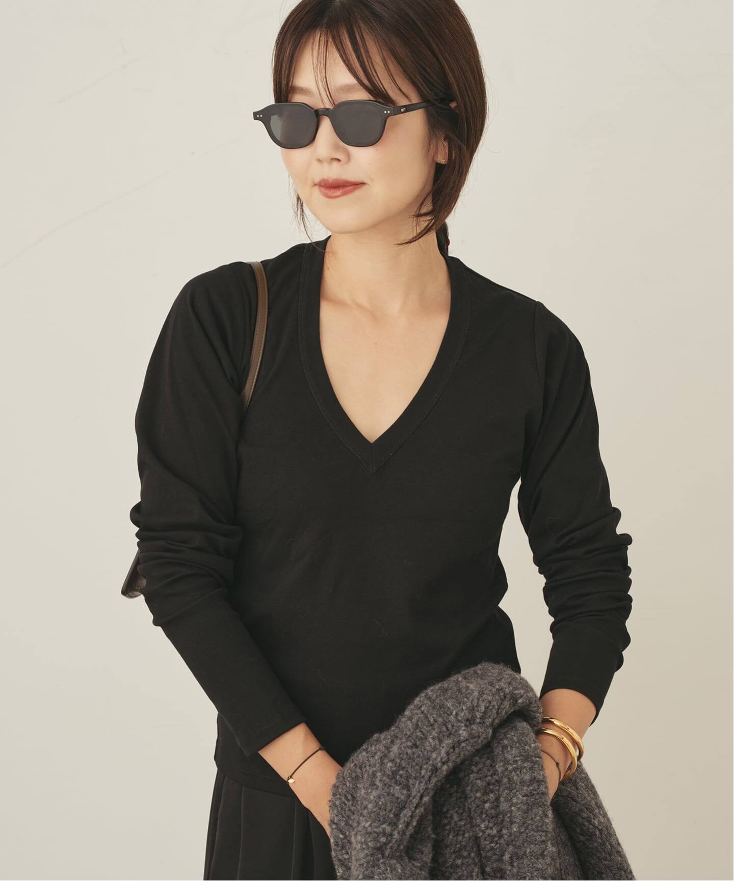 Vneck ロンT（Tシャツ／カットソー）｜Plage（プラージュ）の通販