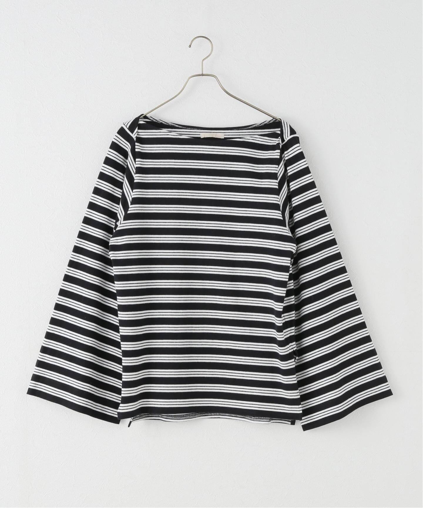 wide sleeve ボーダーTシャツ（Tシャツ／カットソー）｜Plage