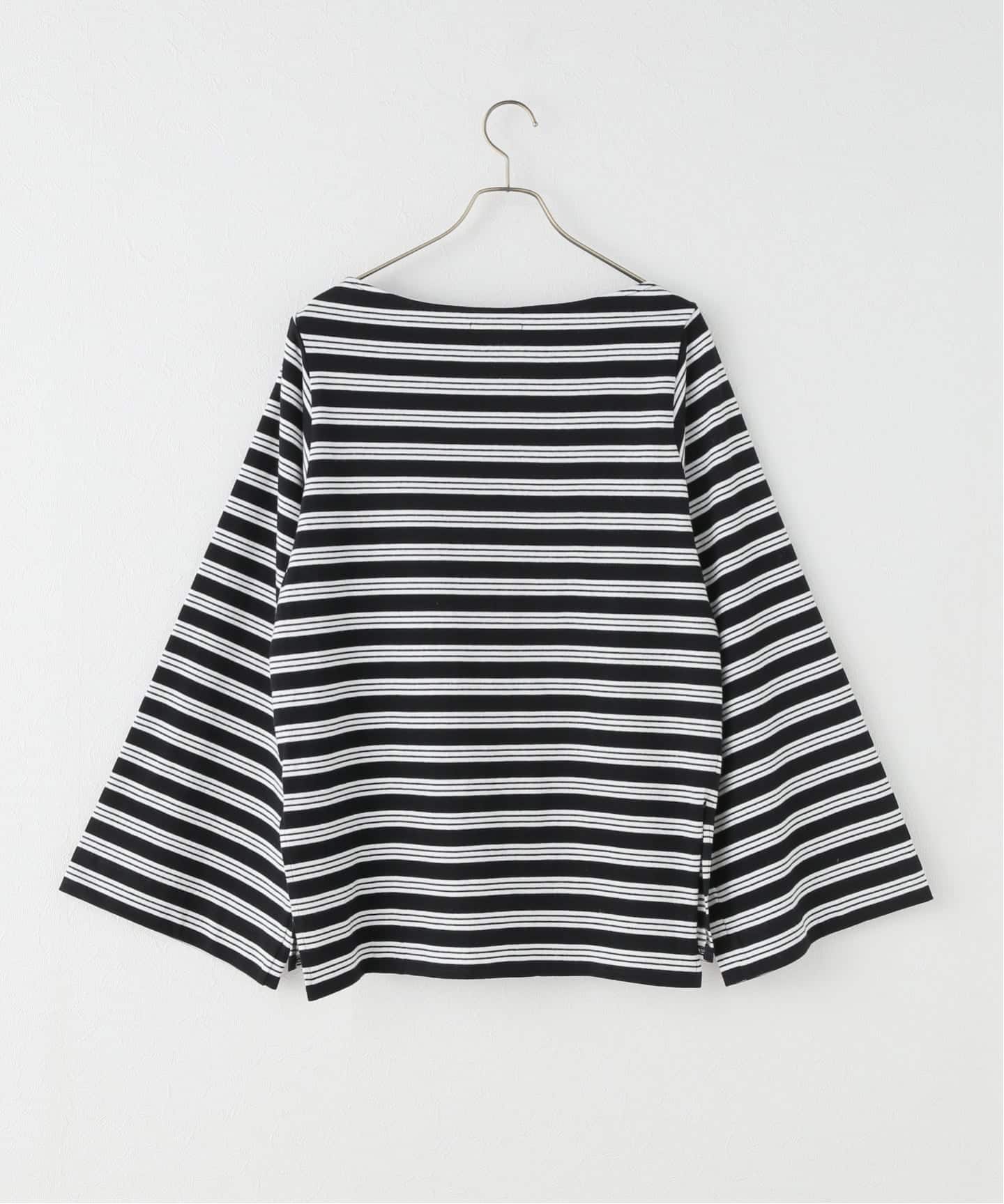 wide sleeve ボーダーTシャツ（Tシャツ／カットソー）｜Plage