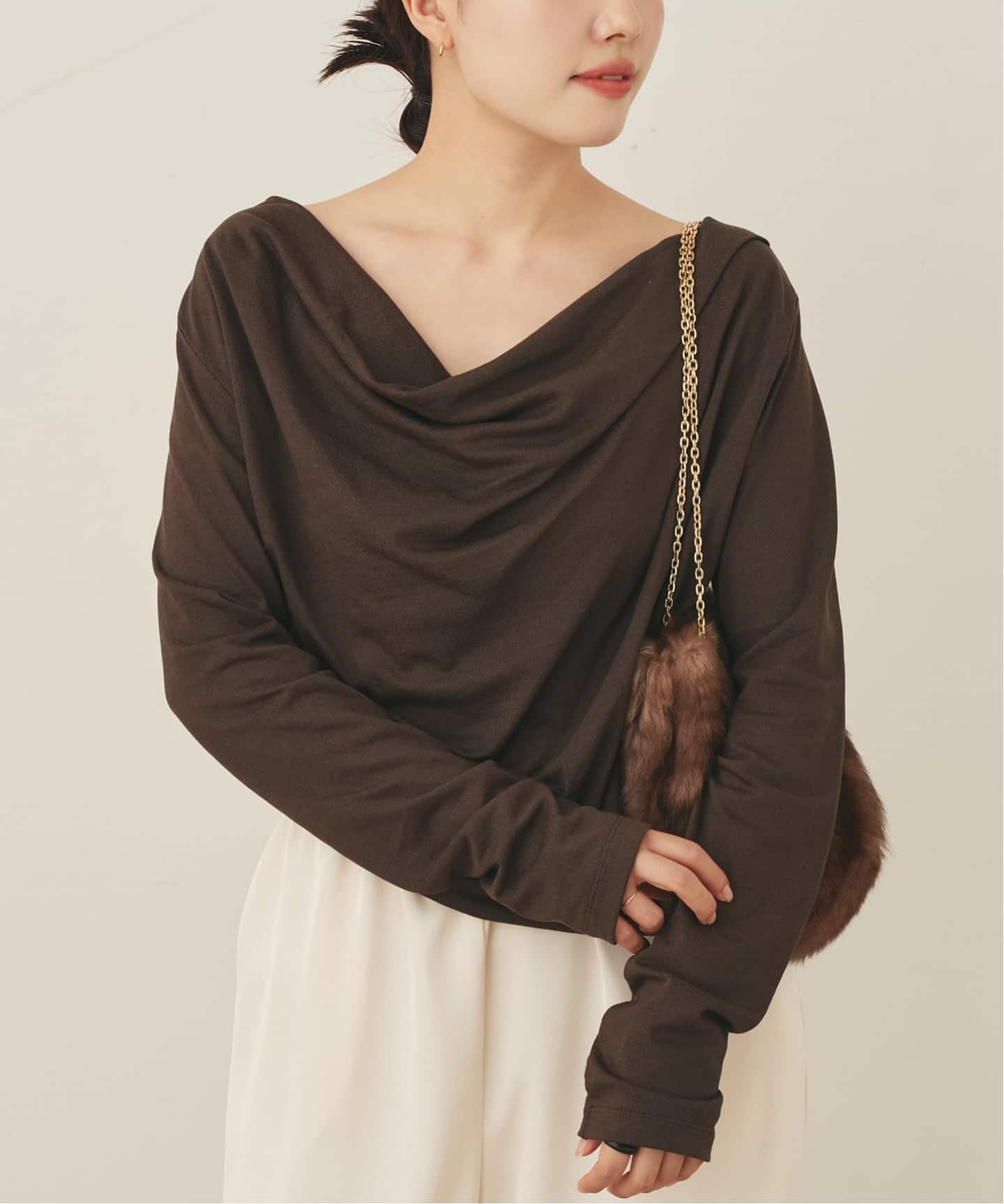 plage プラージュ back drape Tシャツ back drape Tシャツ（Tシャツ／カットソー）｜Plage（プラージュ）の