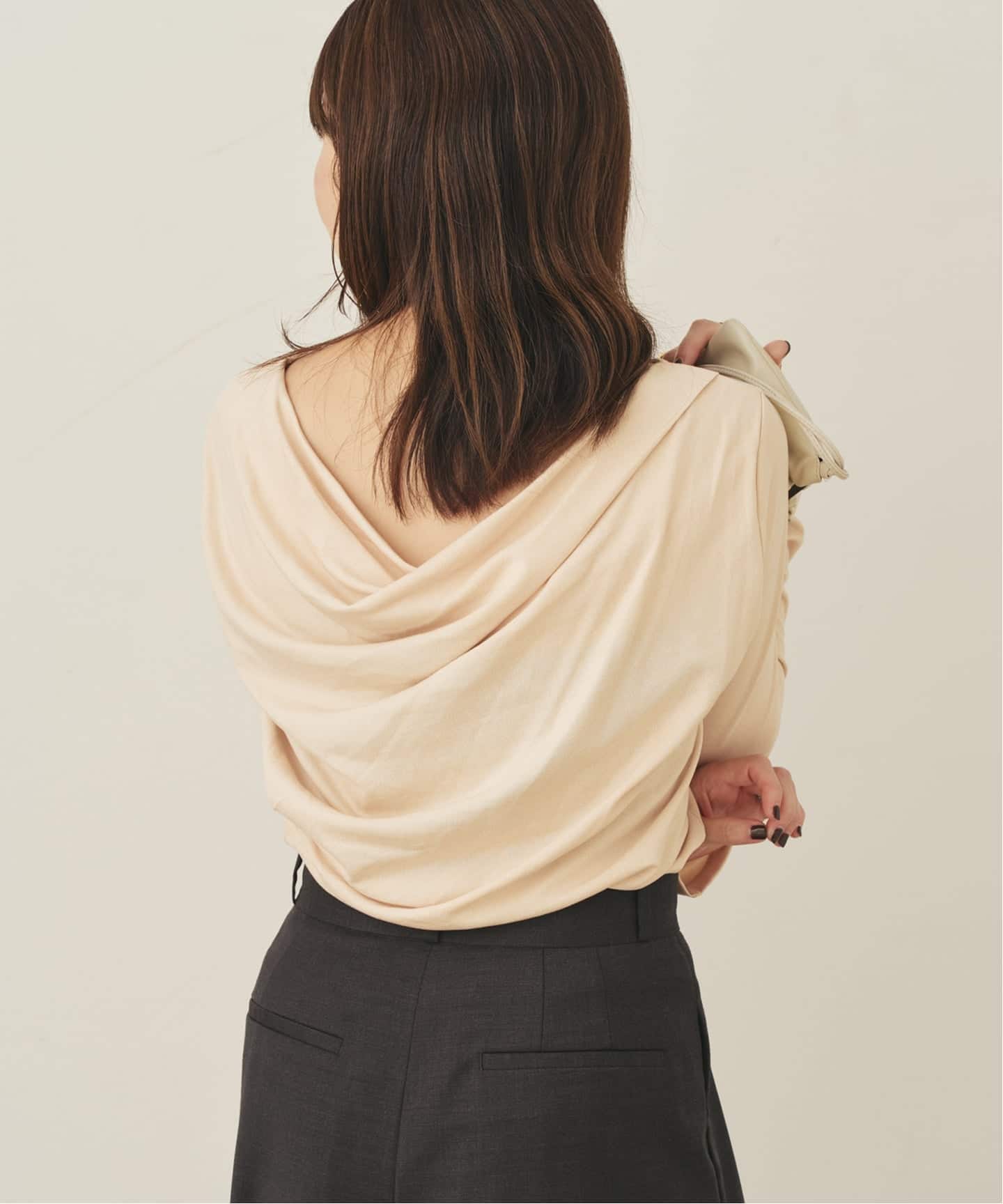 back drape Tシャツ（Tシャツ／カットソー）｜Plage（プラージュ