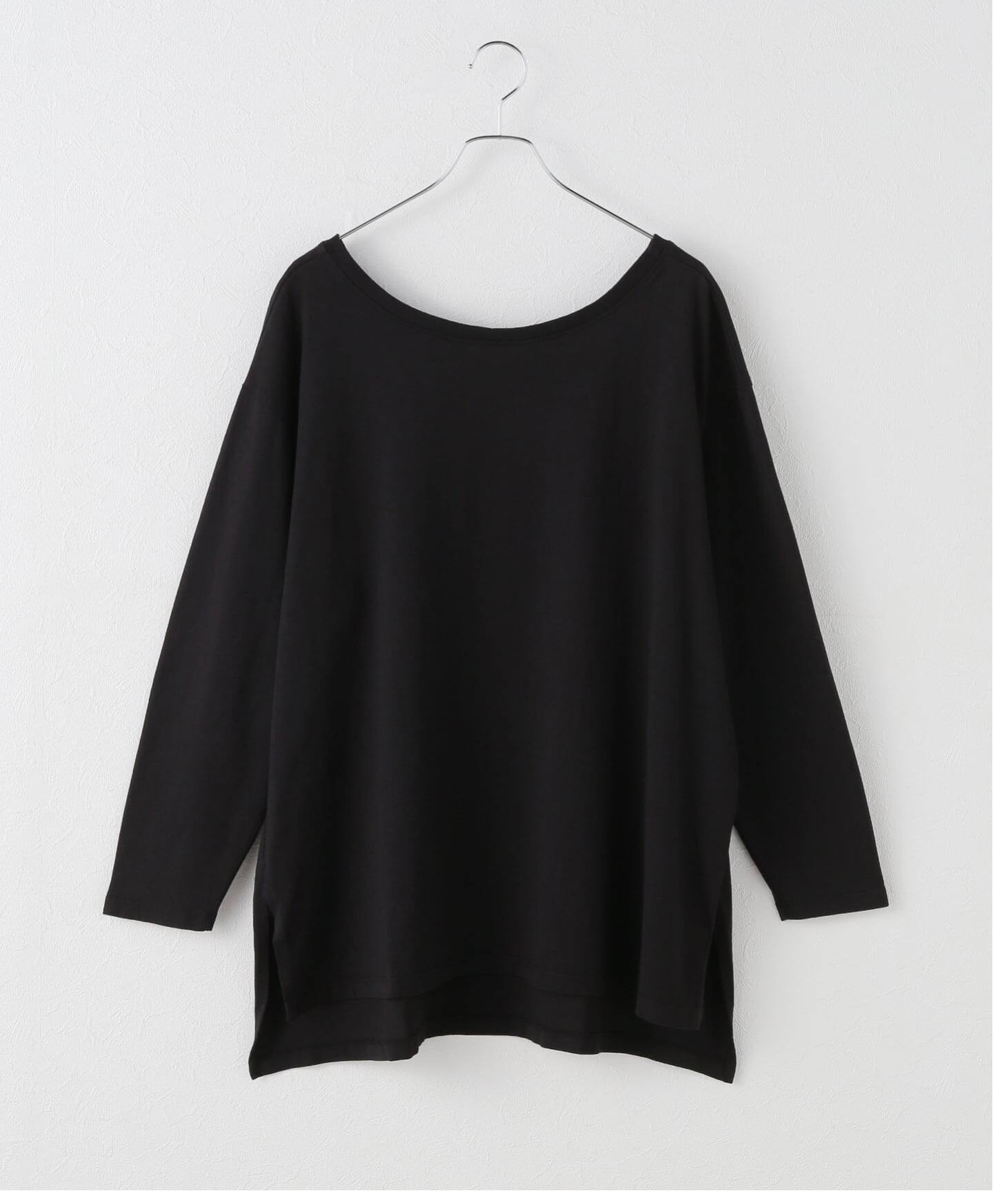 Plage別注 CALUX キャラクス ジップ プルオーバー (ブラック) CALUX / キャラクス 別注 DRAWSTRING プルオーバー（Tシャツ