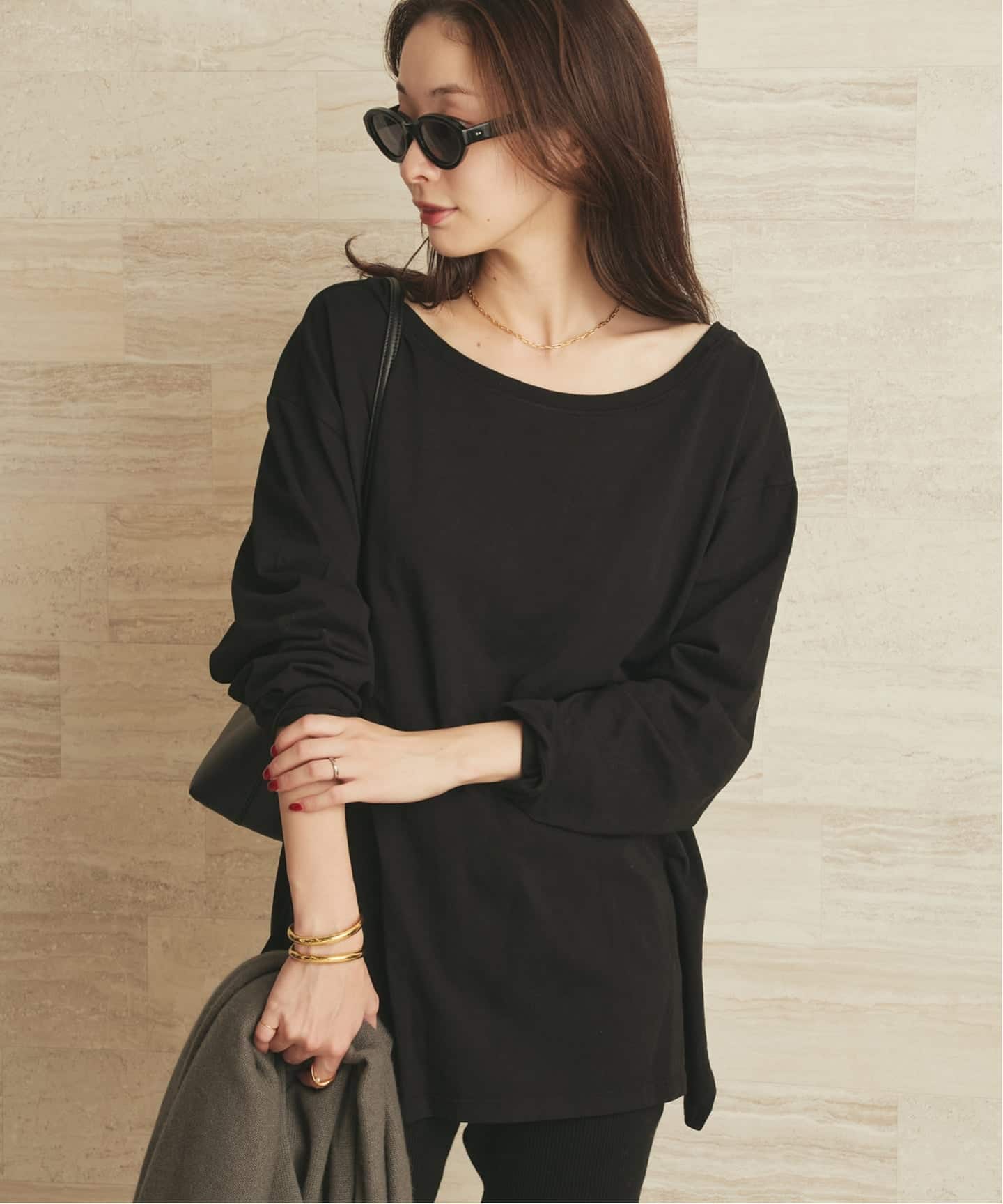 CALUX /キャラクス 別注 WIDE LS プルオーバー（Tシャツ／カットソー