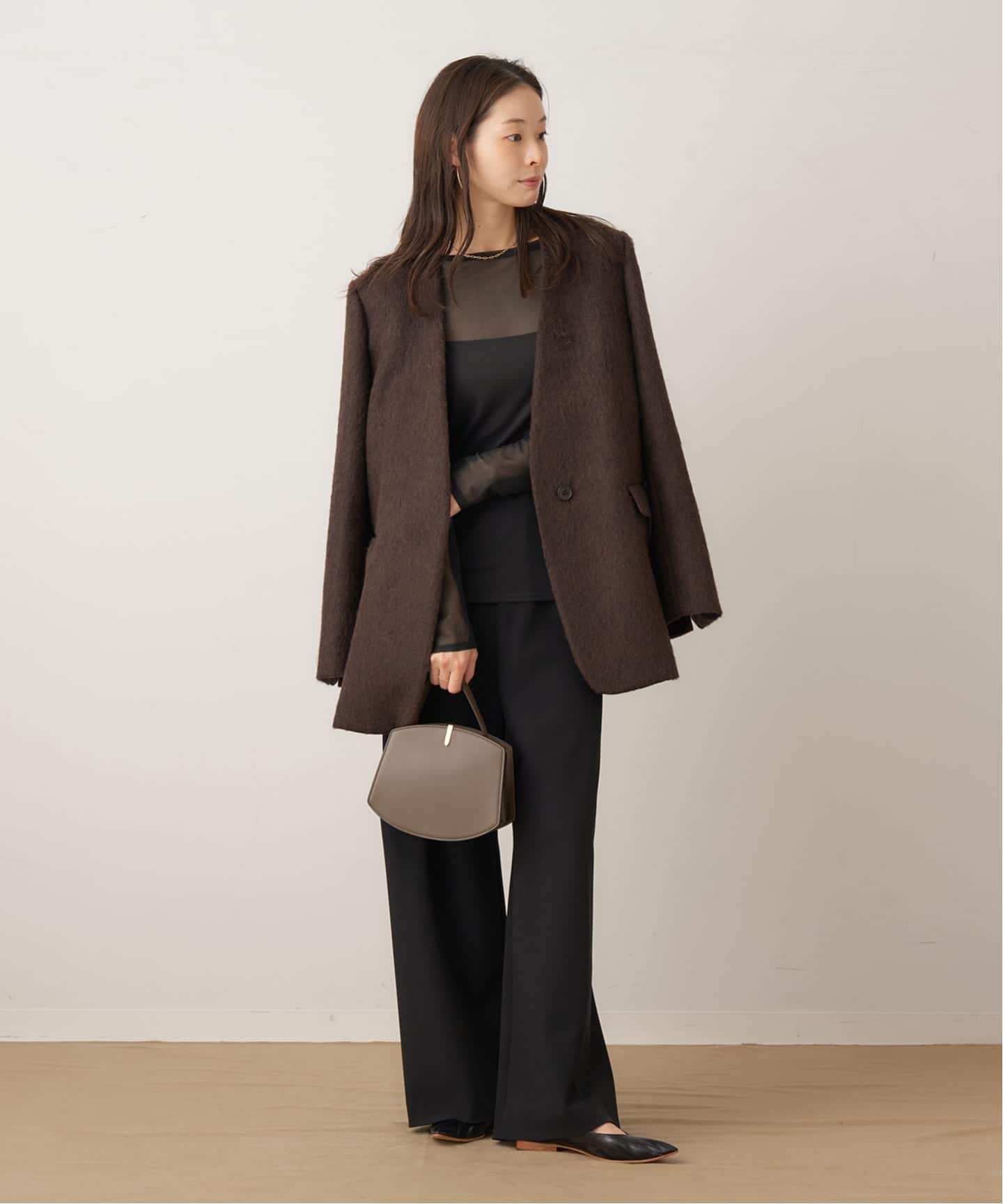 sheer mesh b/n Tシャツ（Tシャツ／カットソー）｜Plage（プラージュ