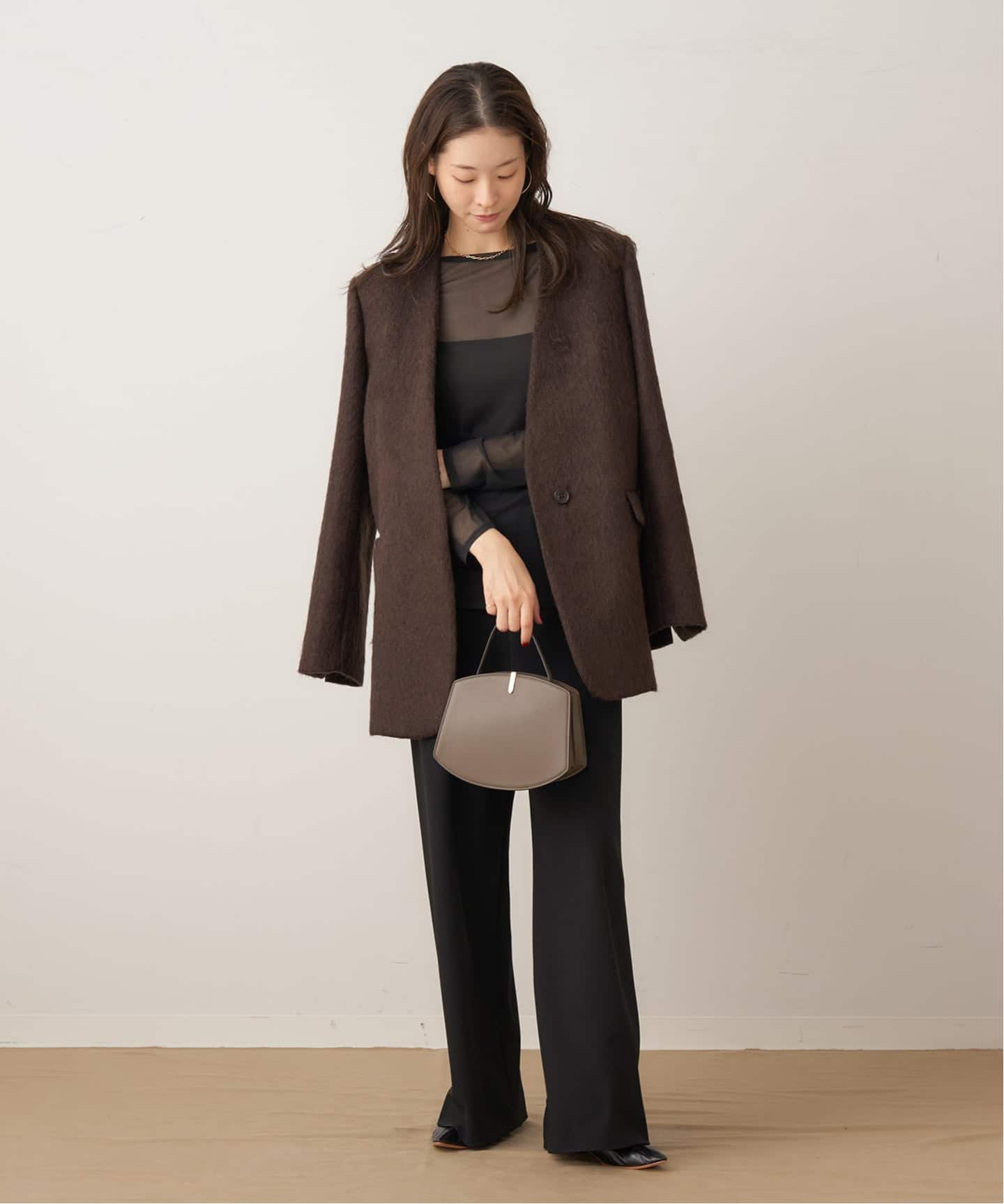 sheer mesh b/n Tシャツ（Tシャツ／カットソー）｜Plage（プラージュ