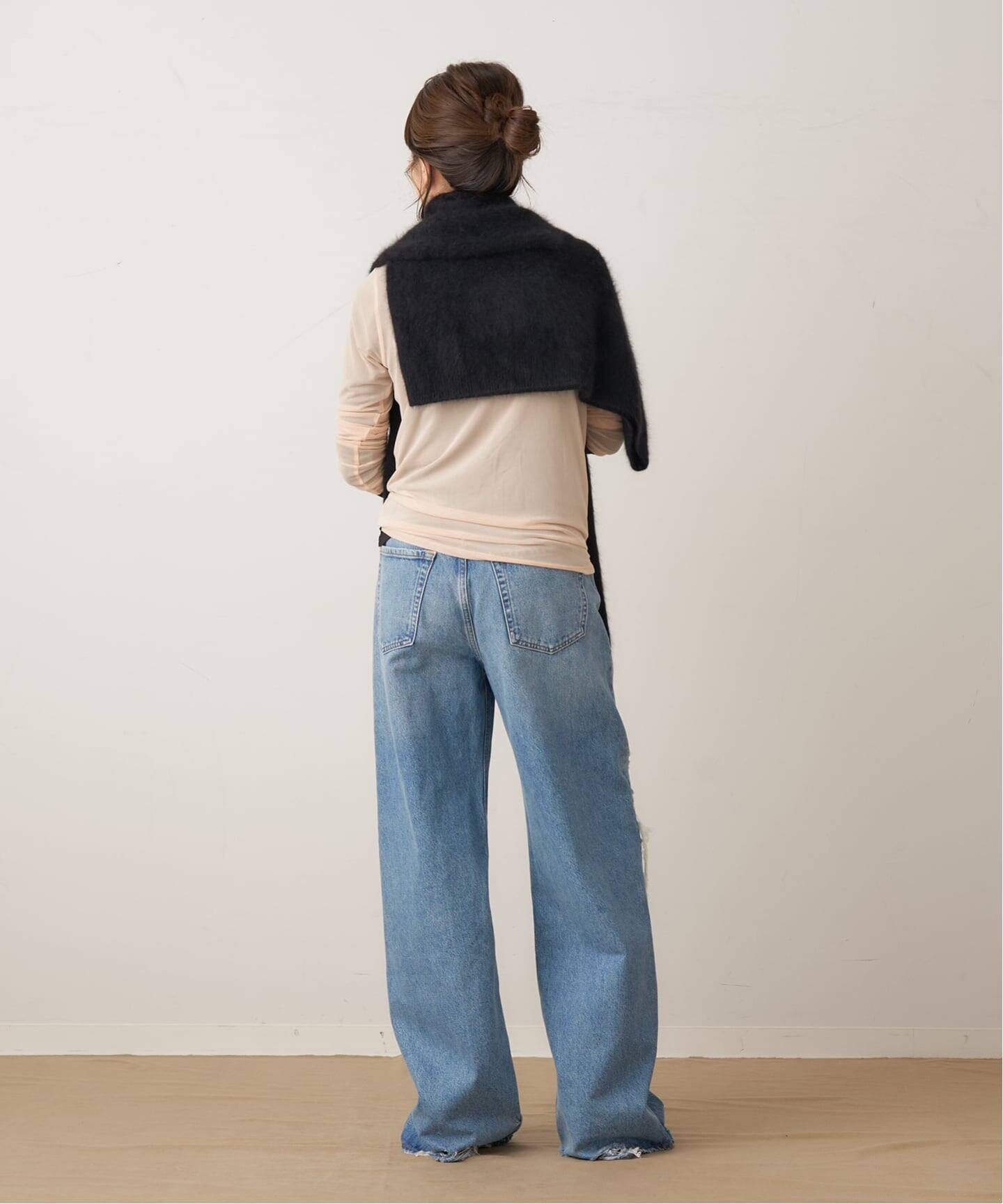 sheer mesh b/n Tシャツ（Tシャツ／カットソー）｜Plage（プラージュ