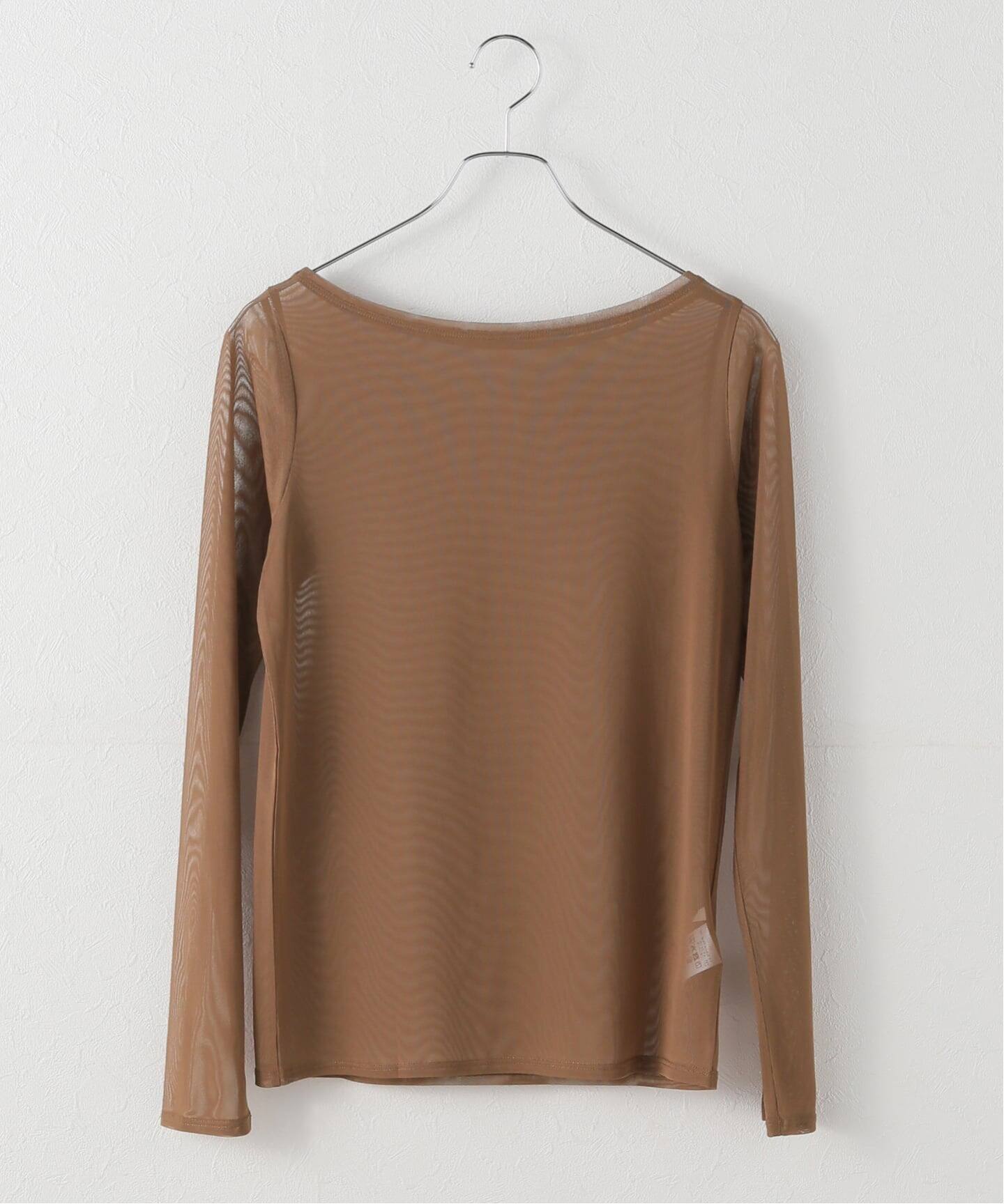 sheer mesh b/n Tシャツ（Tシャツ／カットソー）｜Plage（プラージュ