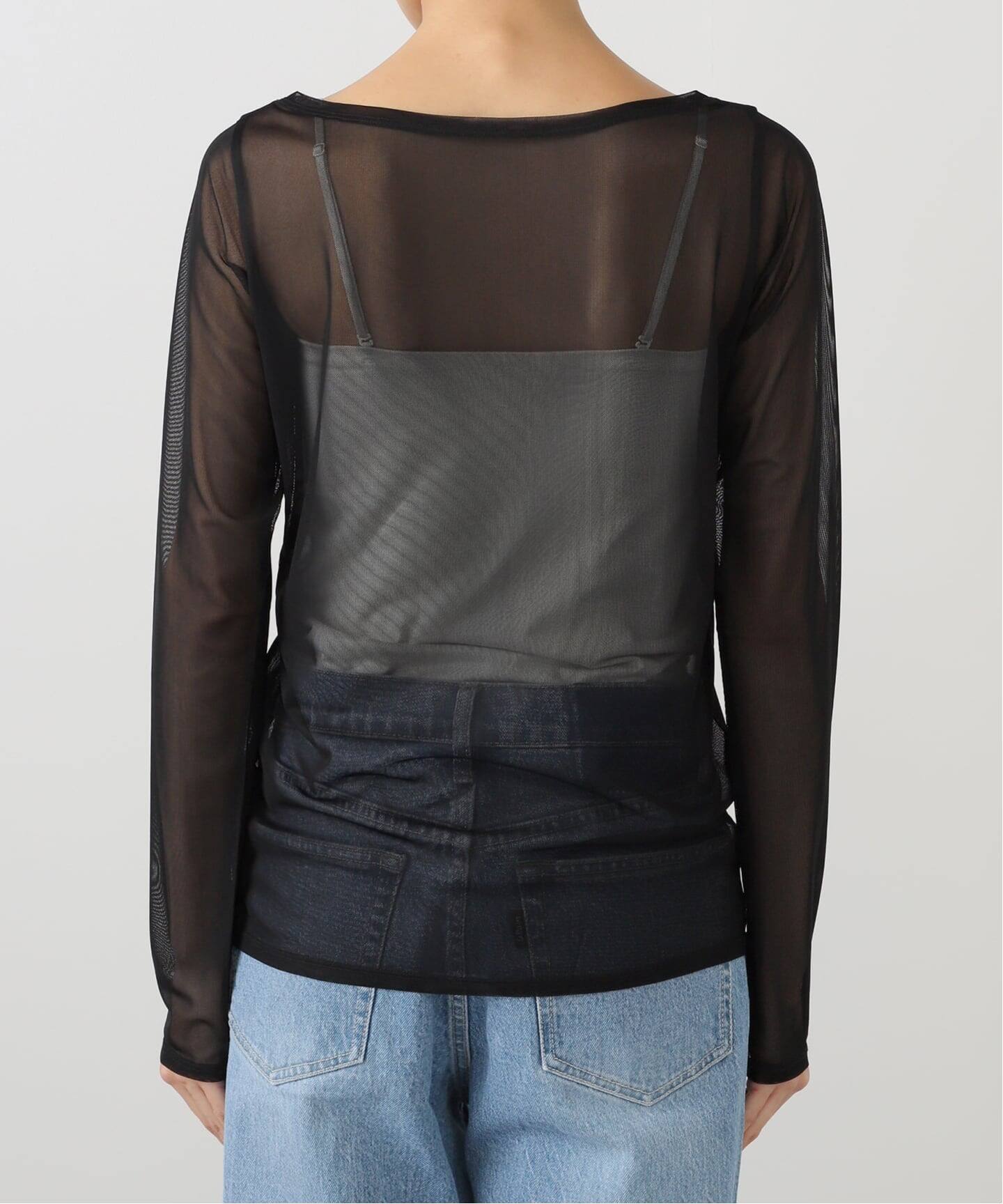 Plage sheer mesh b/n Tシャツ sheer mesh b/n Tシャツ（Tシャツ／カットソー）｜Plage（プラージュ