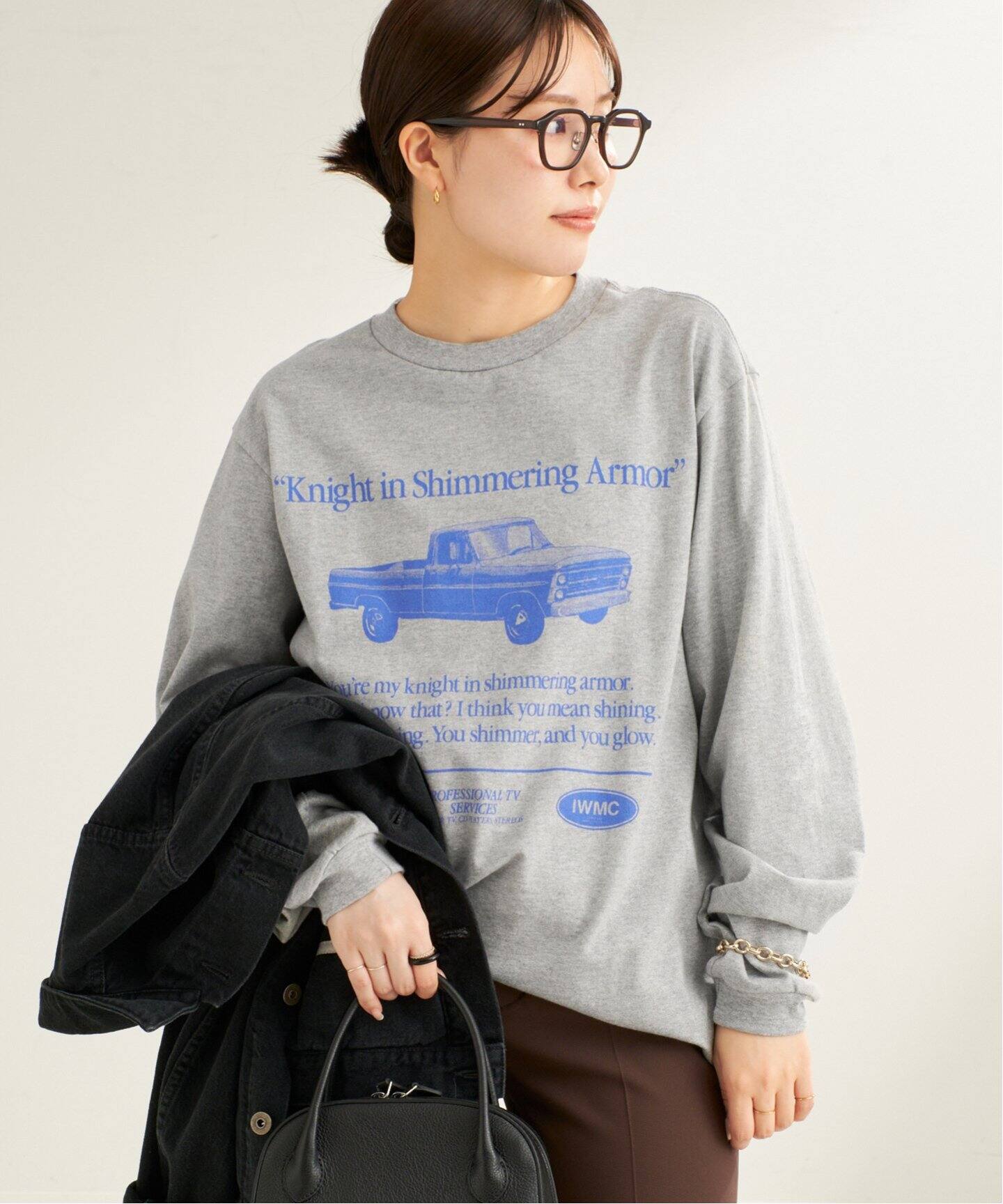 JANE SMITH/ジェーンスミス 別注 KNIGHT IN SHIMMERING ロングTシャツ  