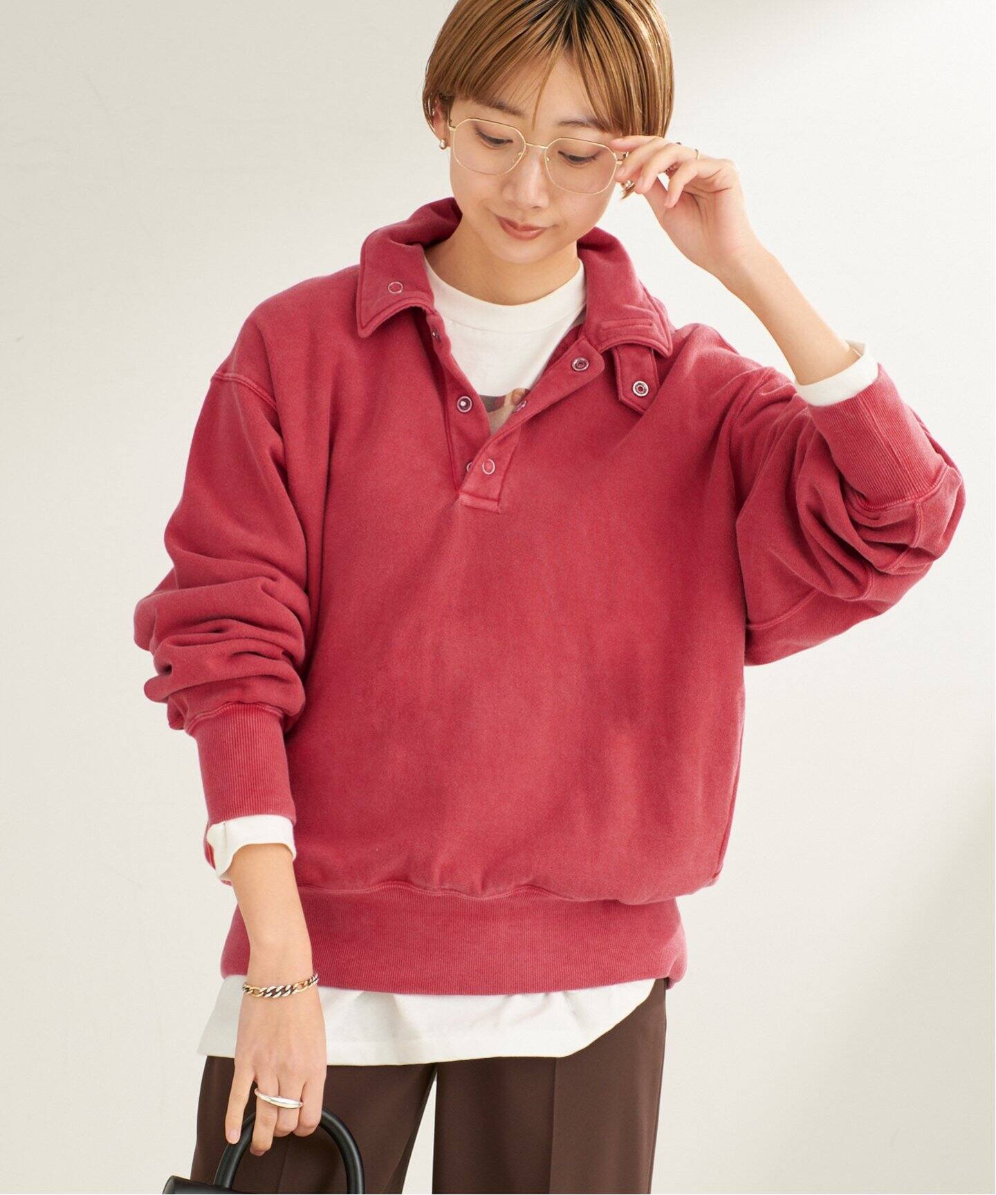 JANE SMITH/ジェーンスミス PIGMENT DYE COTTON FLEECE SN スウェット 