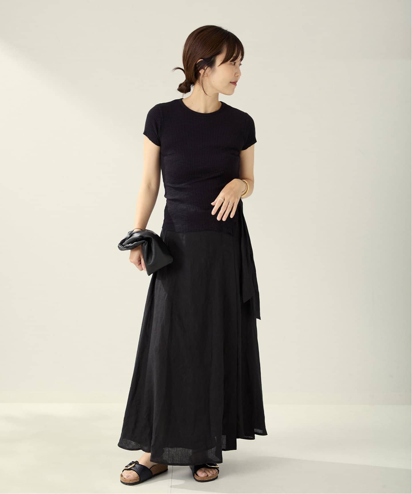 新品☆ le/ル SIDE BUTTON SLITトップス plage le / ル SIDE BUTTON SLIT トップス(Tシャツ/カットソー