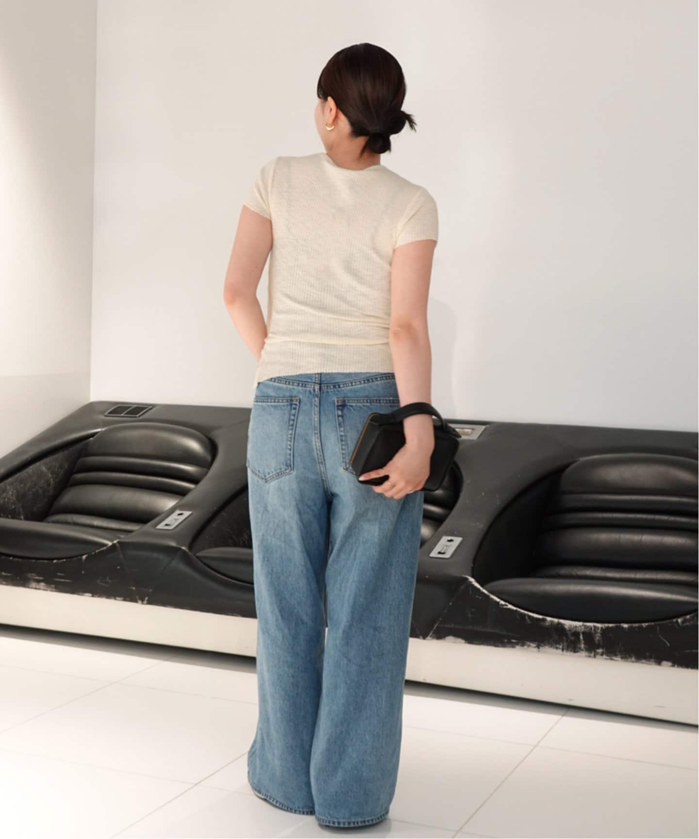 le / ル SIDE BUTTON SLIT トップス（Tシャツ／カットソー
